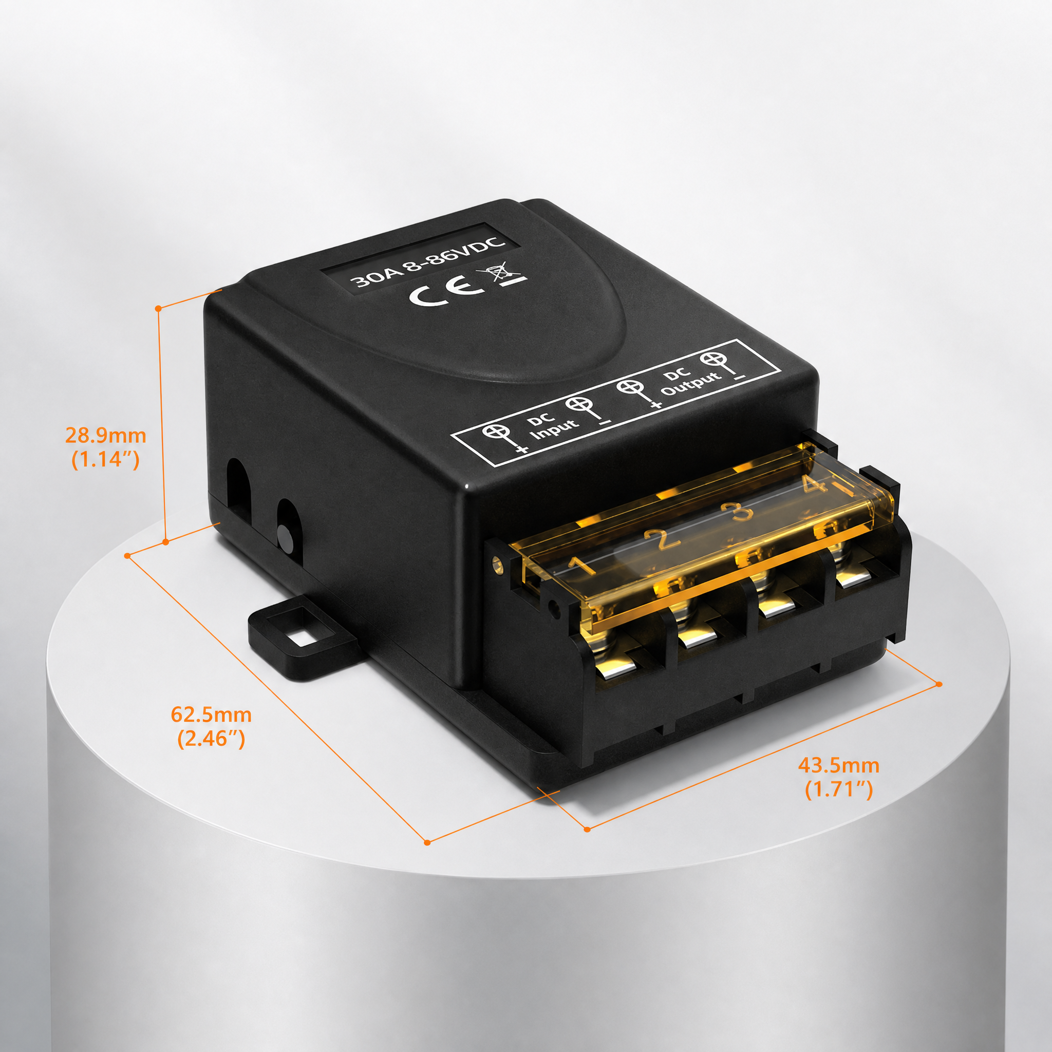 12V Remote Control Relay 30Amp (8-86VDC) SpaceTek