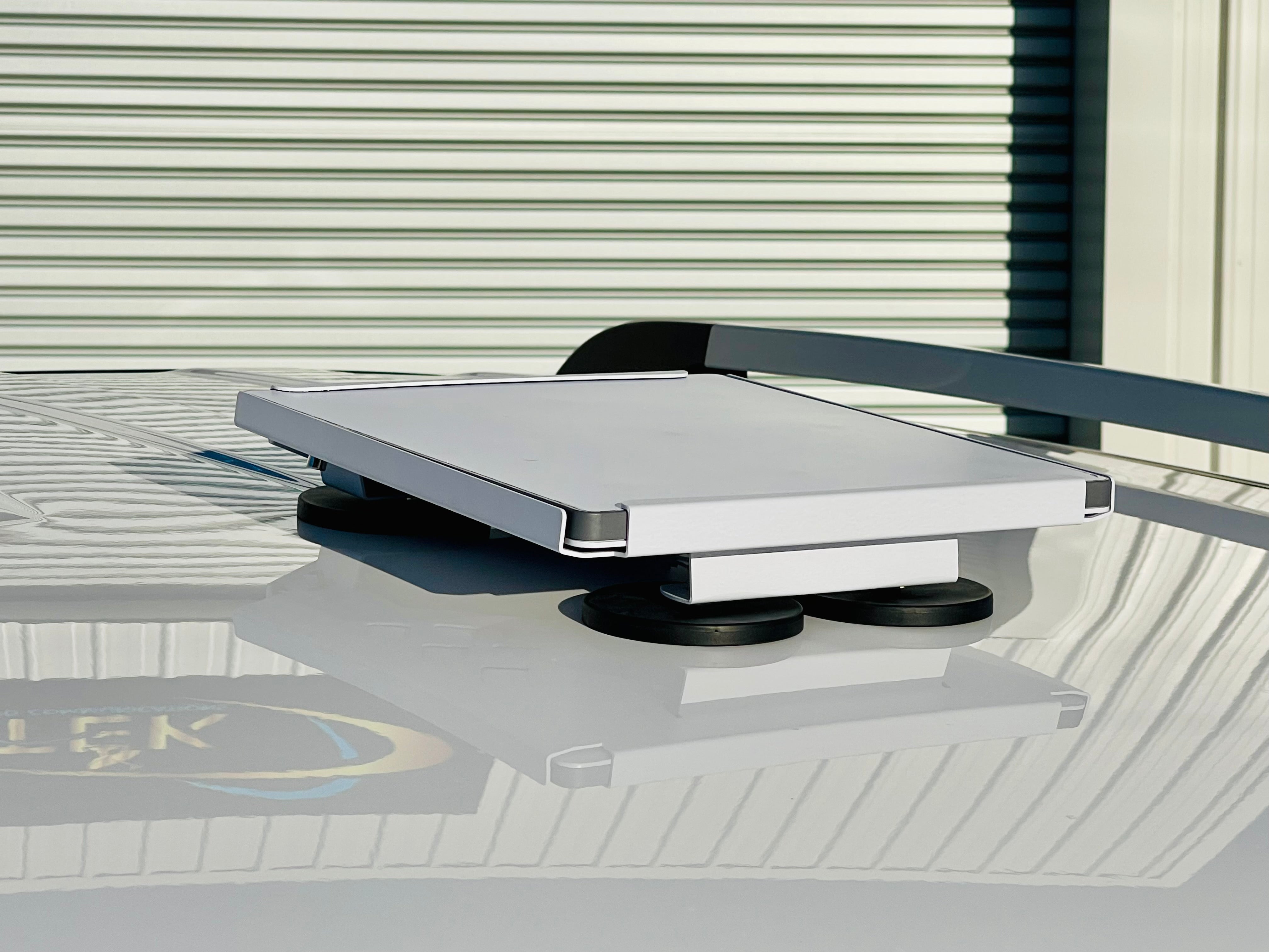 ROBUST POWDER-COATED IN-MOTION MAGNETIC ROOF MOUNT FOR STARLINK MINI – 87MM EARTH MAGNETS WITH HANDLE