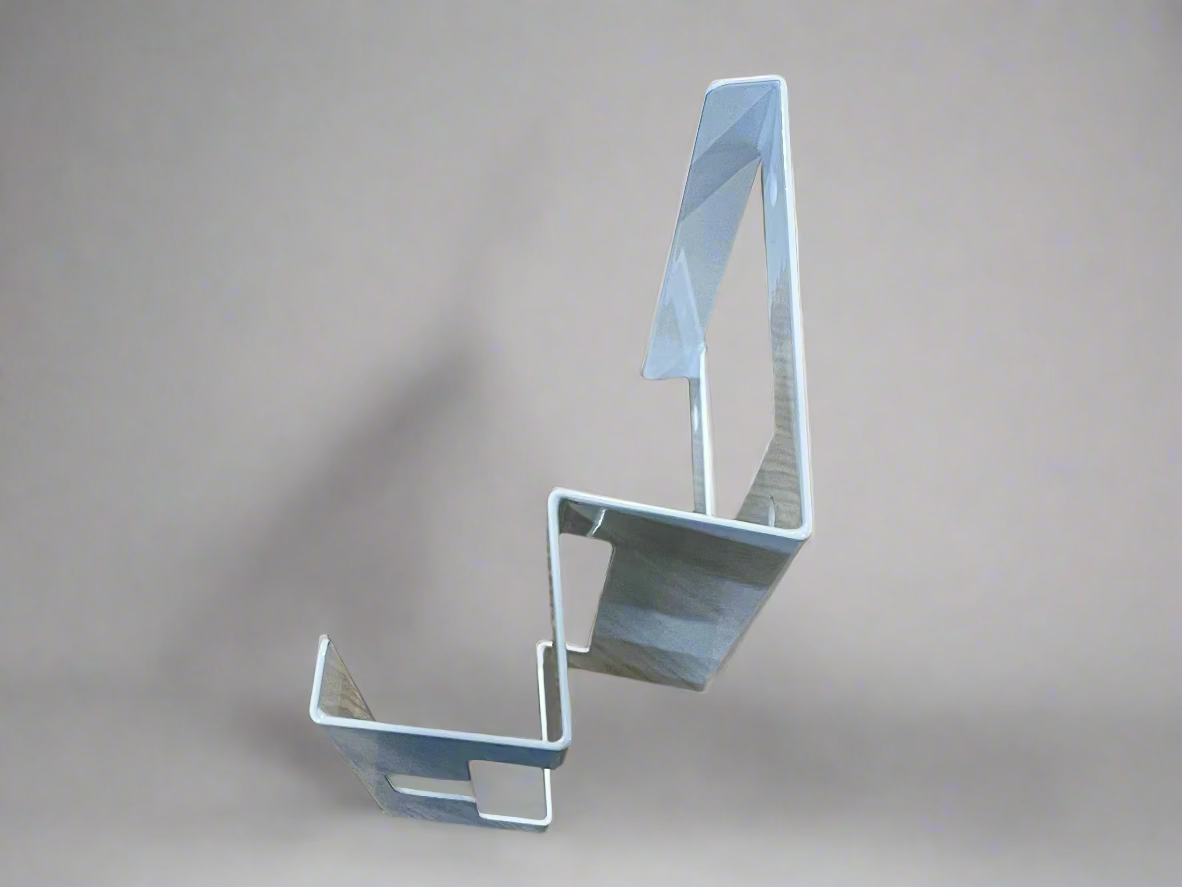 Powder-coated metal wall mount holder for Starlink Gen 3 router & 56V power supply – white finish SpaceTek - Starlink Mounts & Accessories