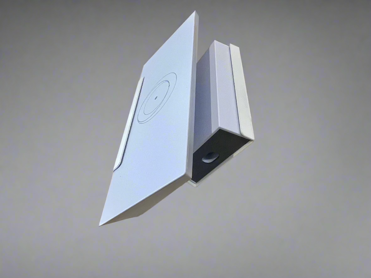 Powder-coated metal wall mount holder for Starlink Gen 3 router & 56V power supply – white finish