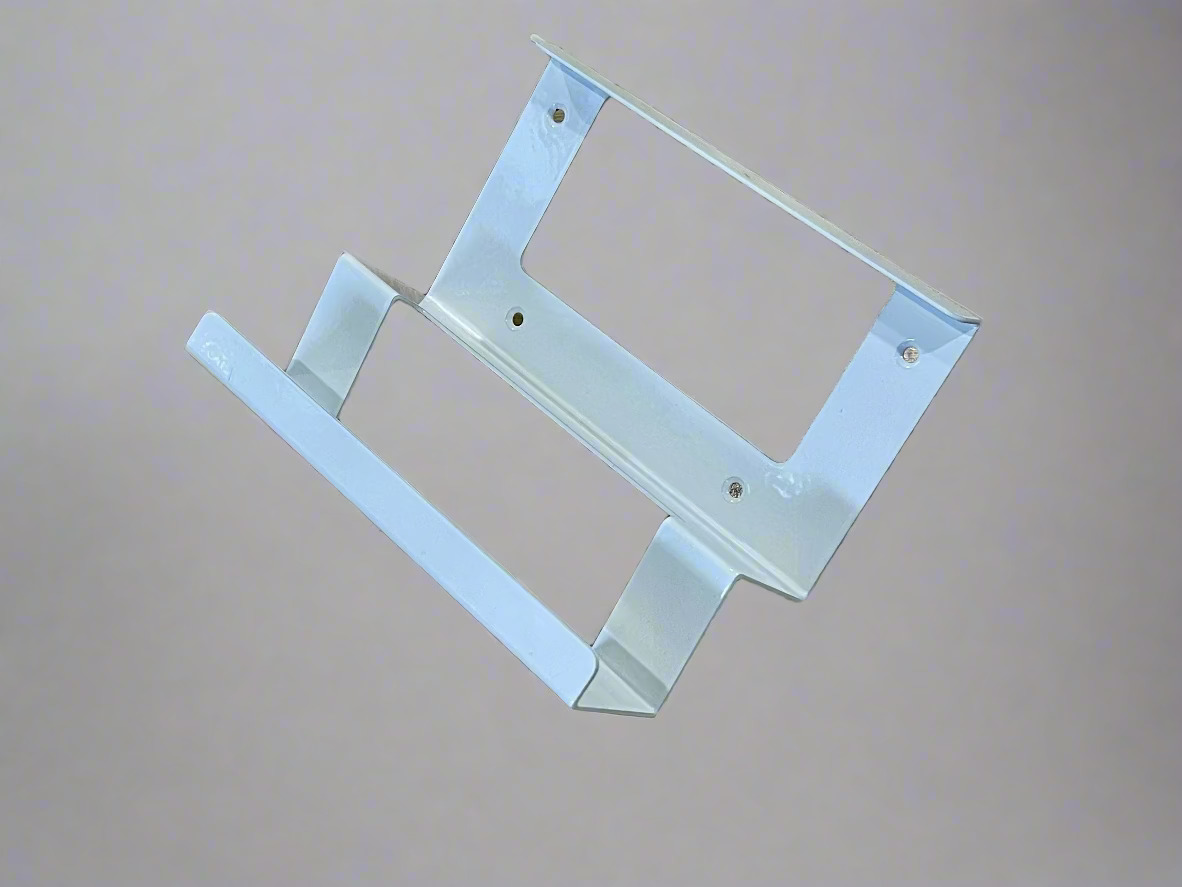 Powder-coated metal wall mount holder for Starlink Gen 3 router & 56V power supply – white finish SpaceTek - Starlink Mounts & Accessories