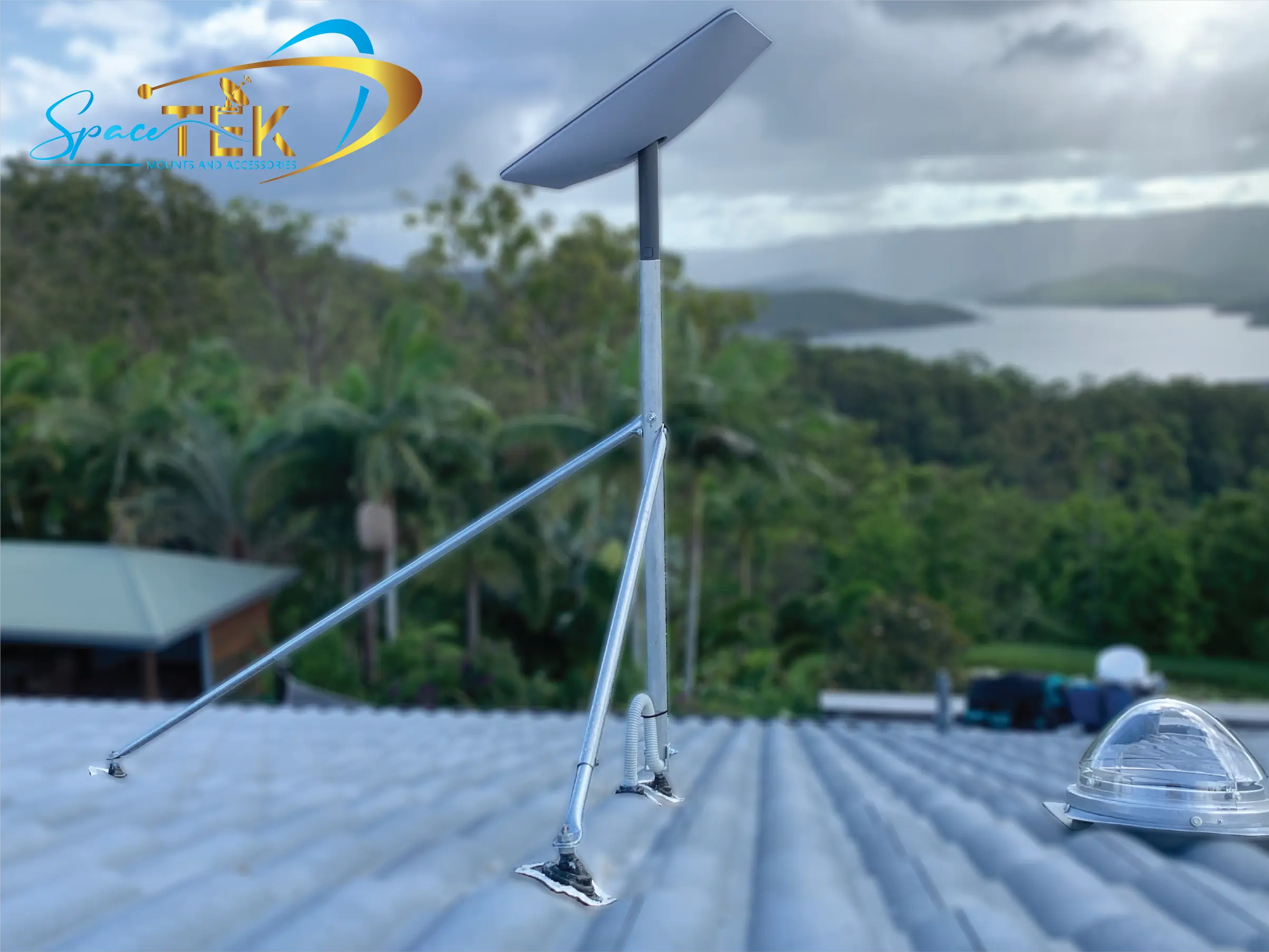 Tile Roof - Starlink Mount Roof Kit for Dishy - Rectangle Gen 2 SpaceTek
