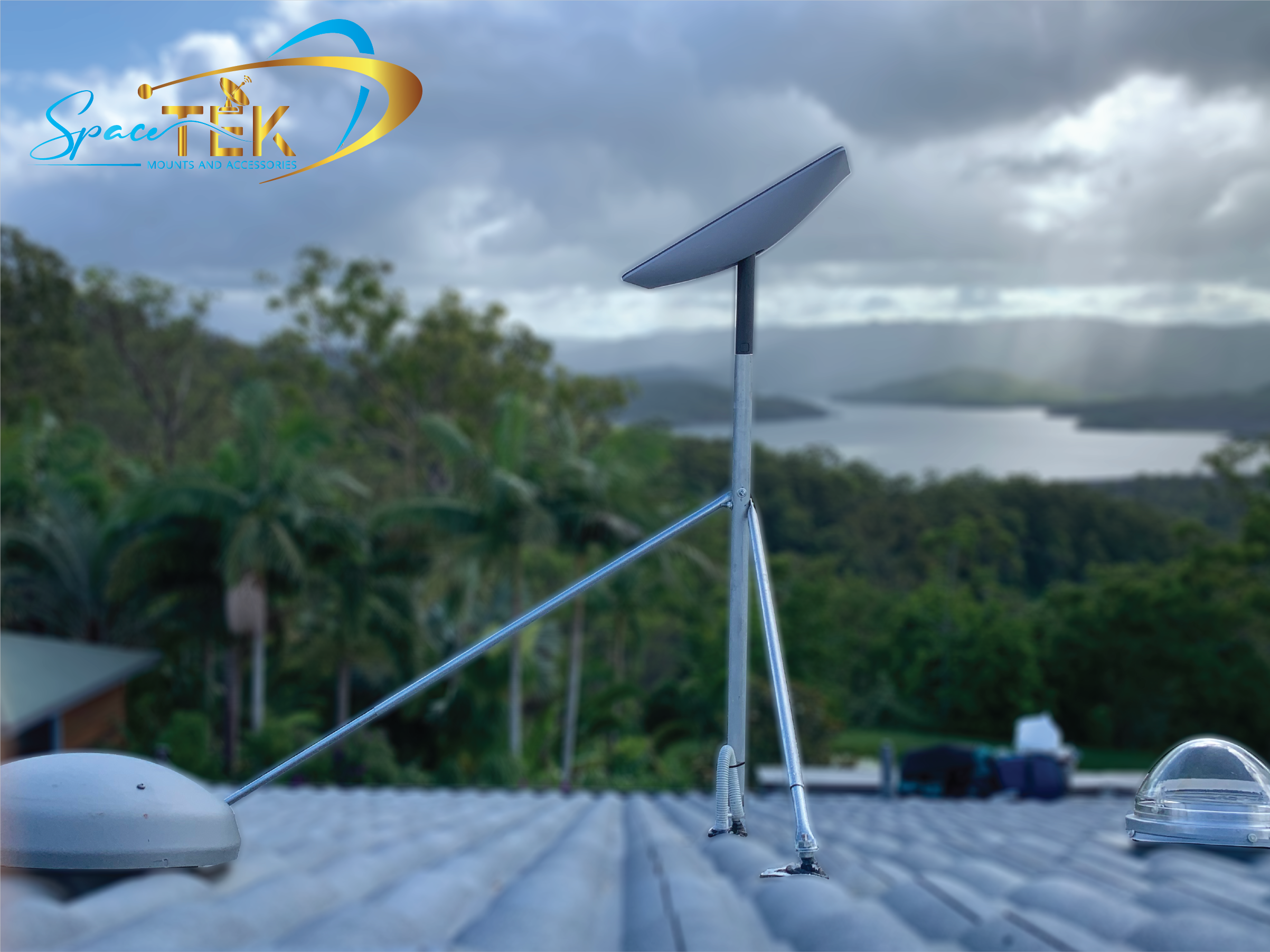 Tile Roof - Starlink Mount Roof Kit for Dishy - Rectangle Gen 2