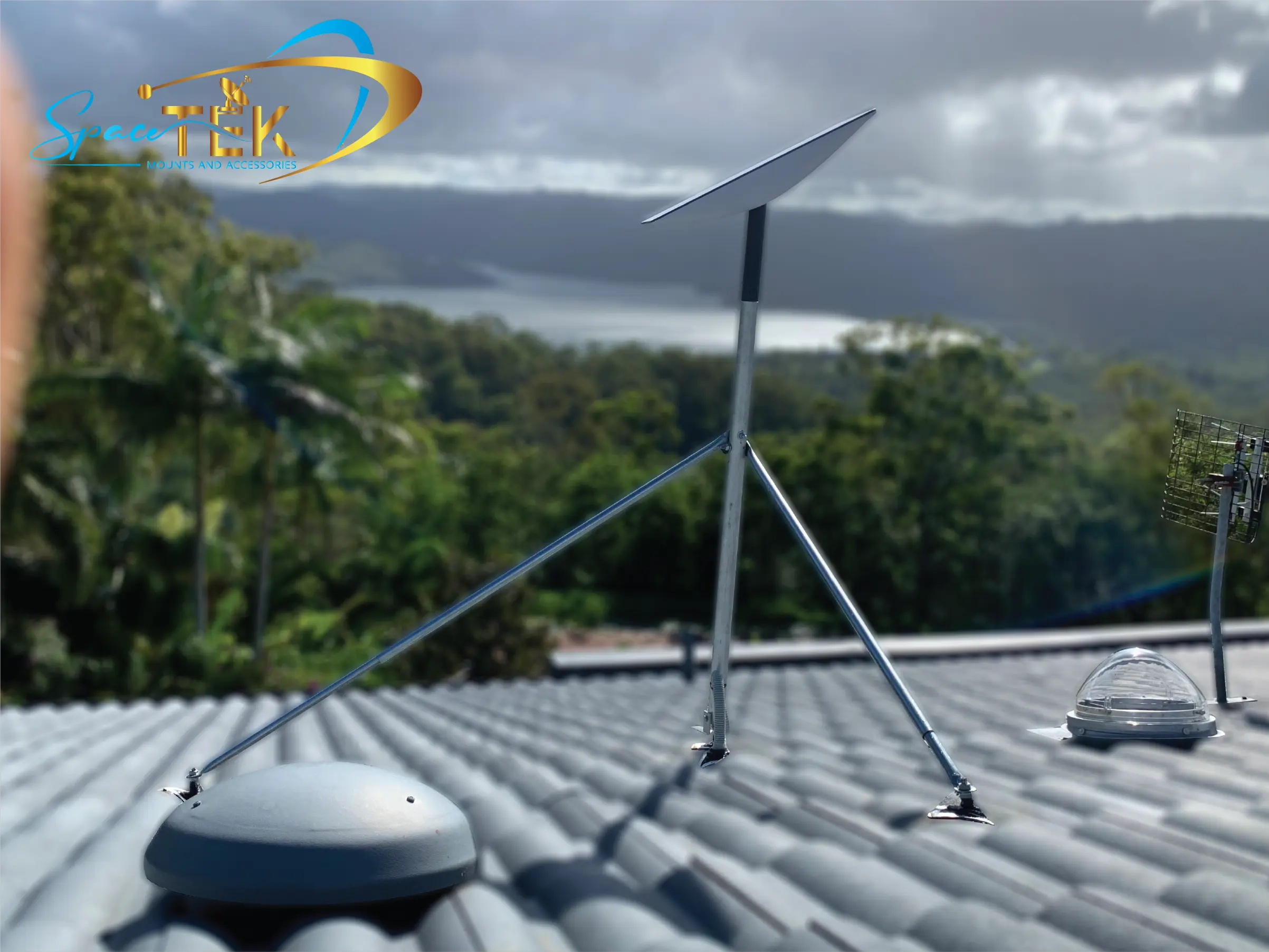 Tile Roof - Starlink Mount Roof Kit for Dishy - Rectangle Gen 2 SpaceTek