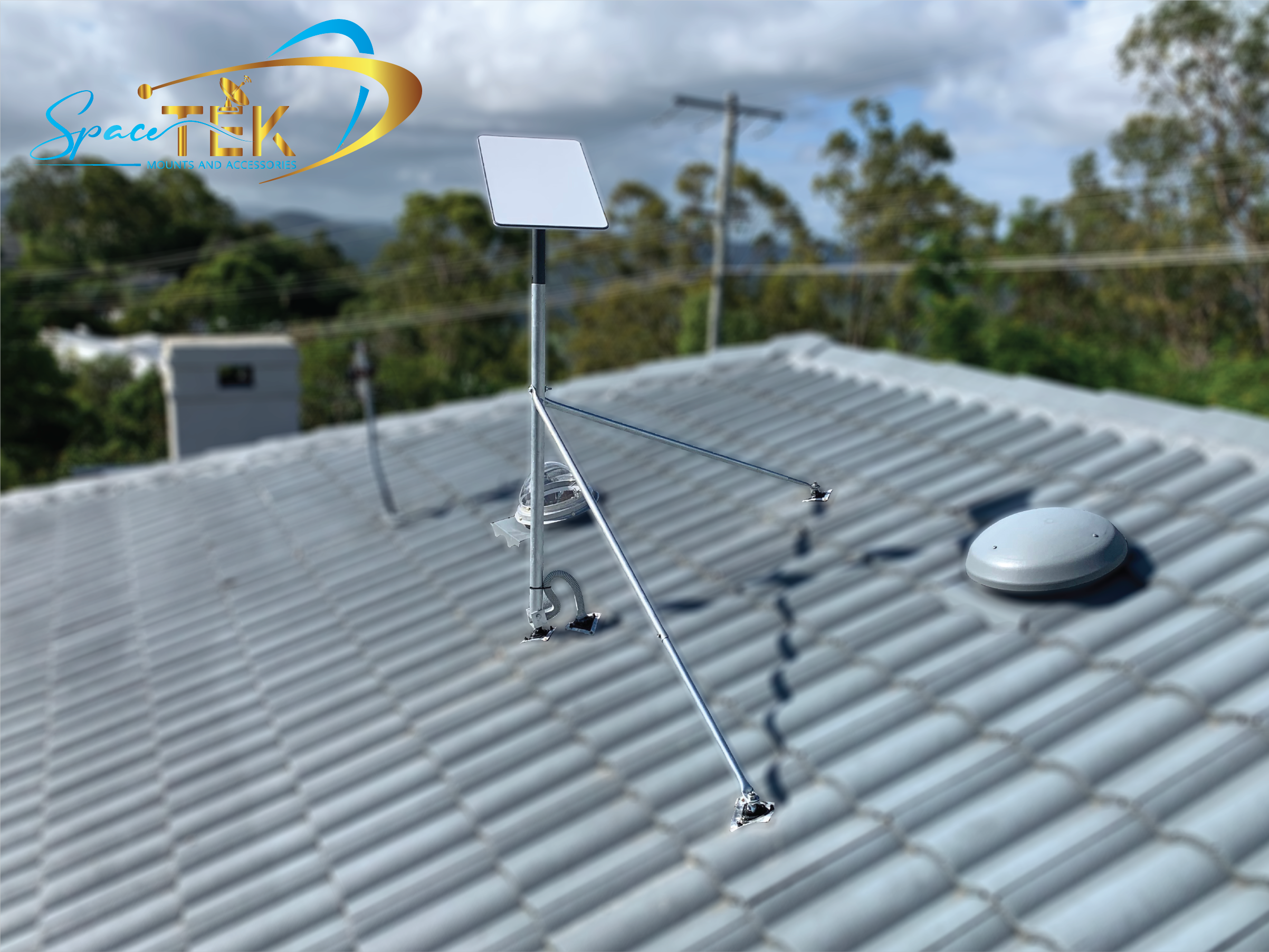 Tile Roof - Starlink Mount Roof Kit for Dishy - Rectangle Gen 2