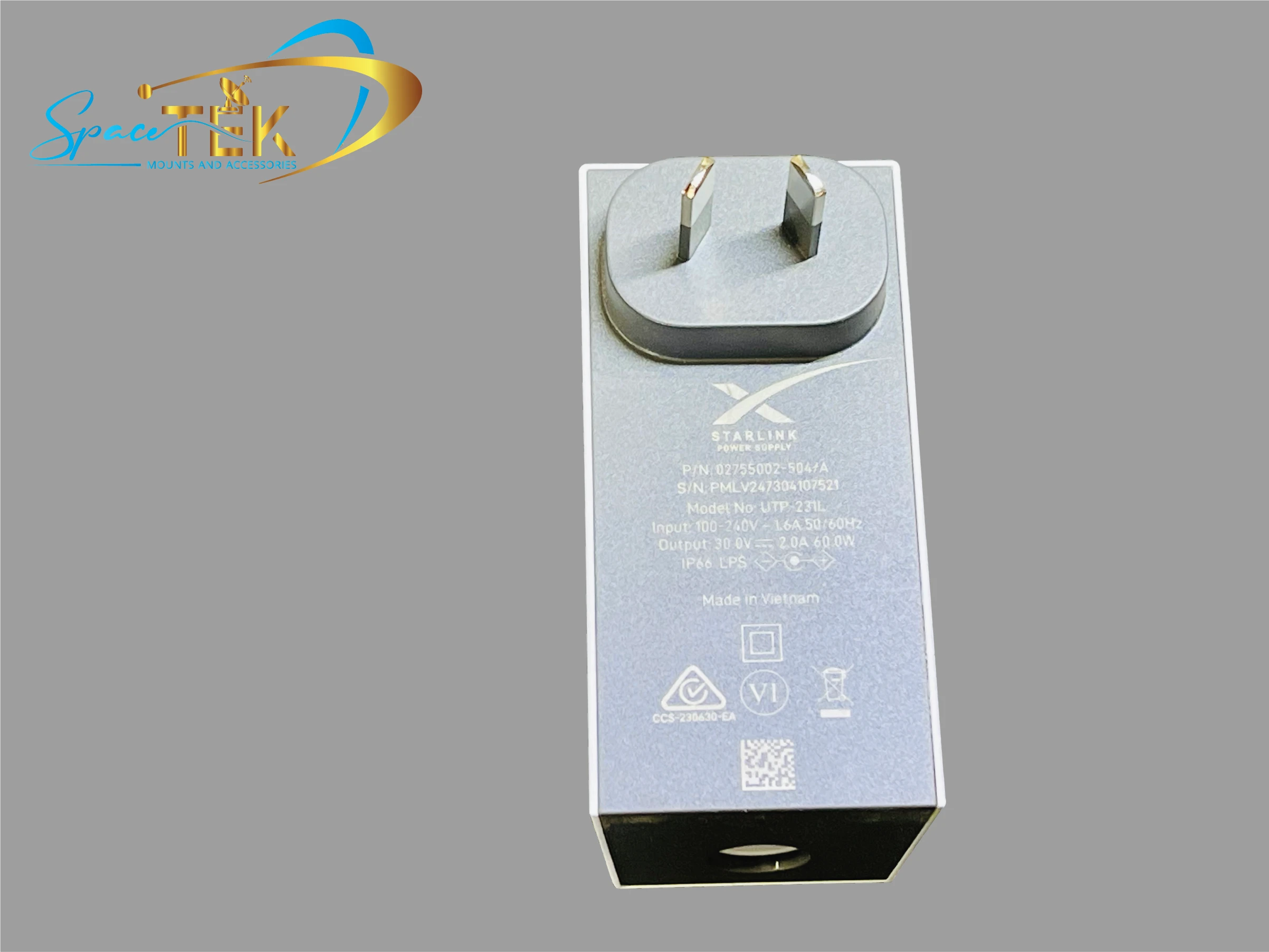 Genuine Replacement Starlink Mini Power Supply – AU/NZ Plug SpaceTek - Starlink Mounts & Accessories