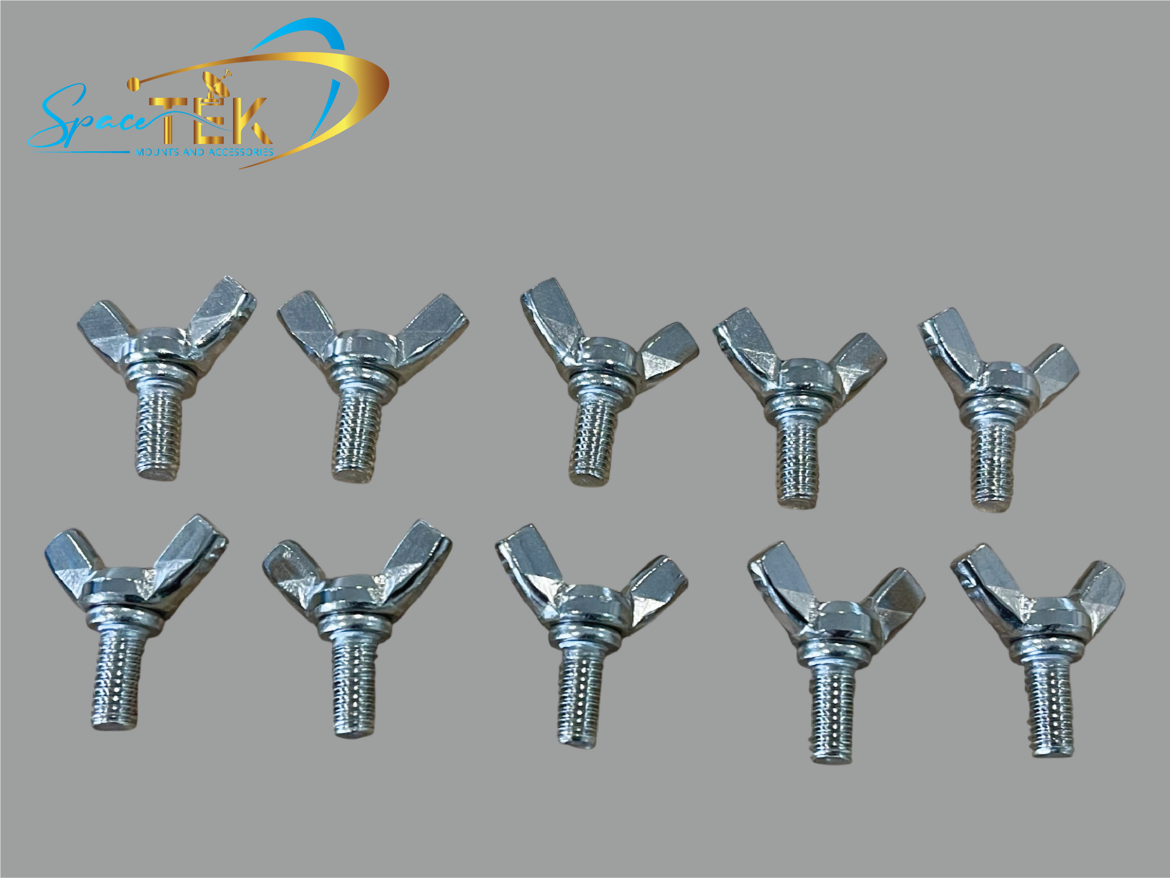 Stainless Steel Winged Bolts (M6 x 12mm) β Compatible with Starlink Mini and Gen 3 Basic In-Motion Mounts SpaceTek - Starlink Mounts & Accessories
