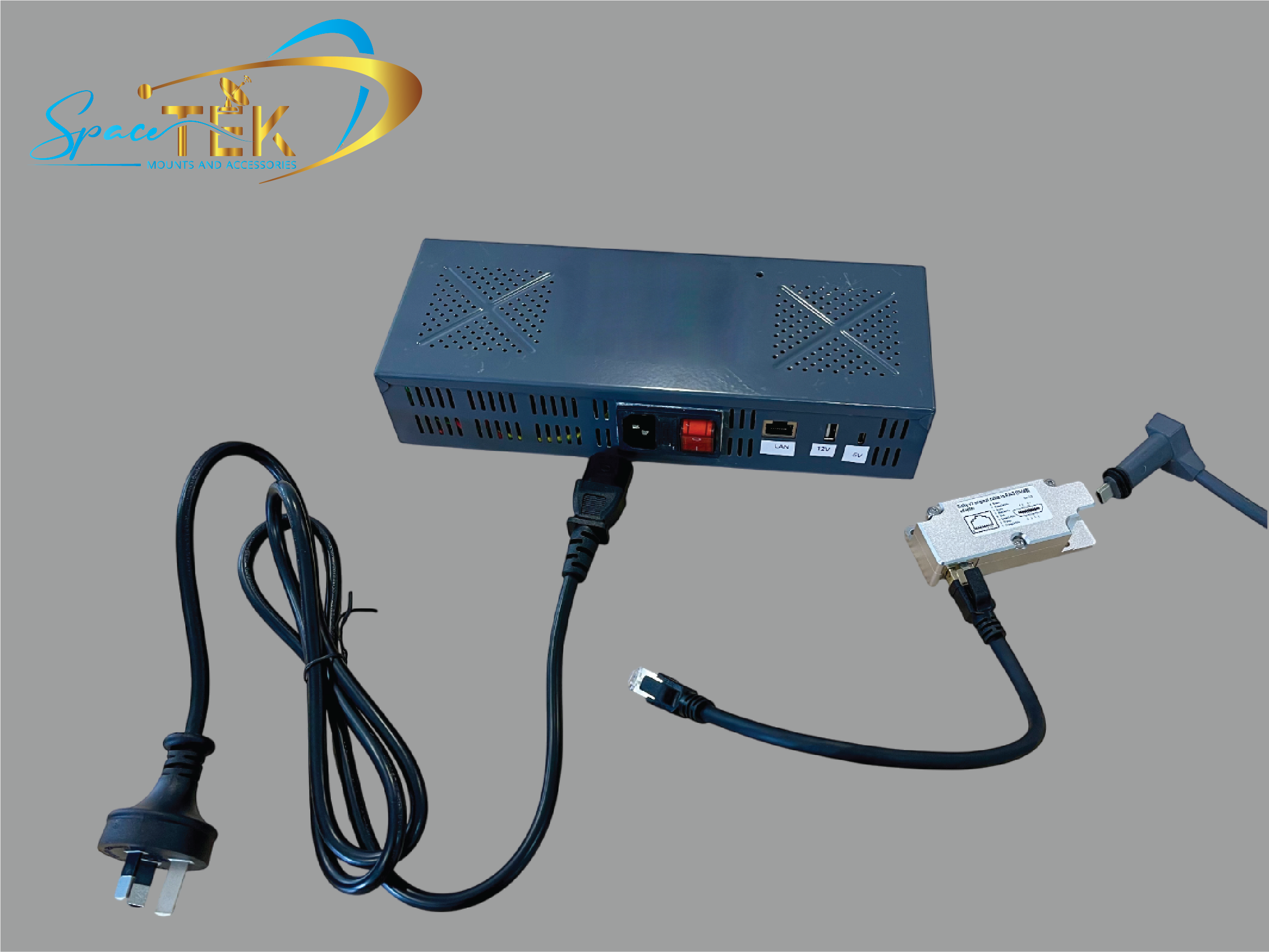 SpaceTek Universal Replacement 110-240V AC Power Supply with Integrated Starlink PoE Injector – Supports Gen 1, Gen 2 & Gen 3 Terminals (54V Output)