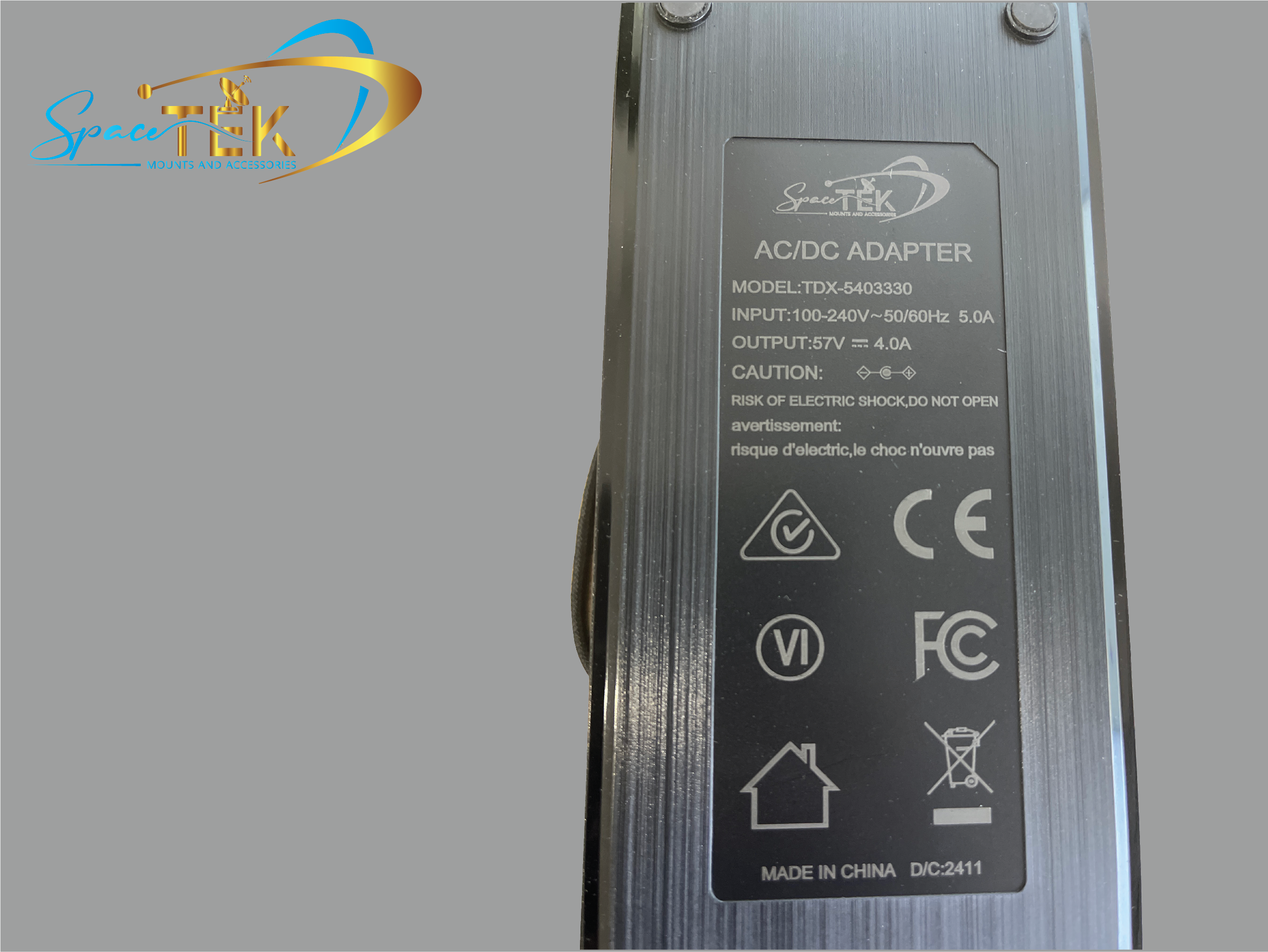 Replacement Gen 3 Power Supply - 57V 4A SpaceTek - Starlink Mounts & Accessories