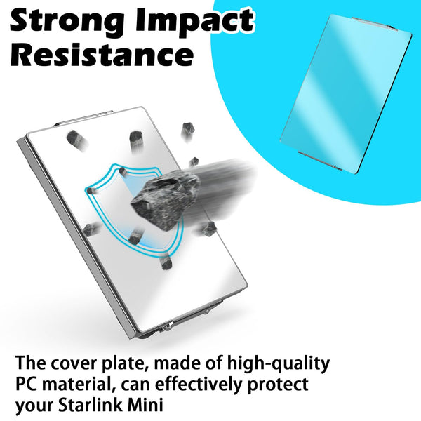 Starlink Mini Alloy Magnetic Mount with Shield – Anodised Aluminium (55mm Magnets)