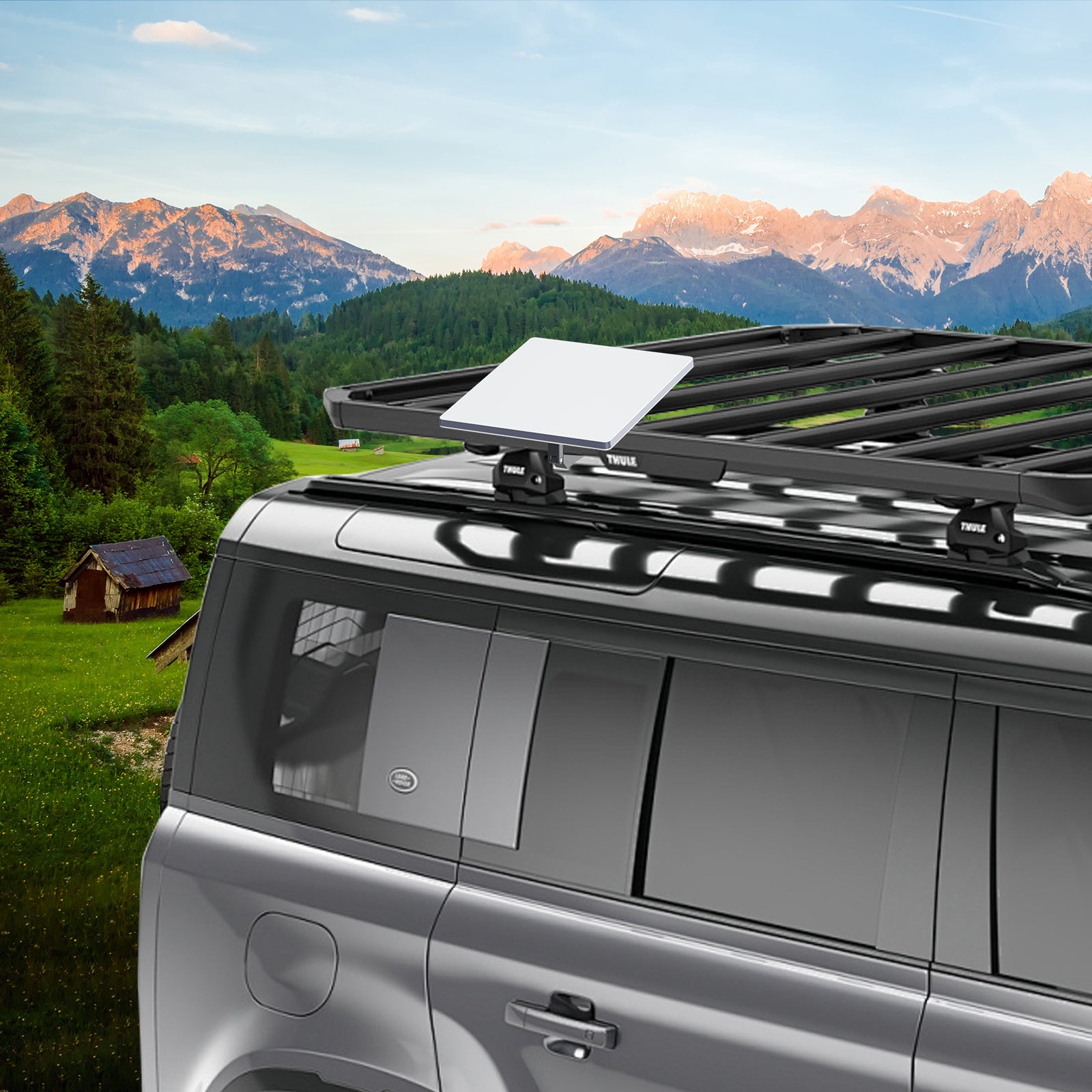 Starlink Mini Roof Rack Mobility Mount – Universal Clamp for Single Bar Racks