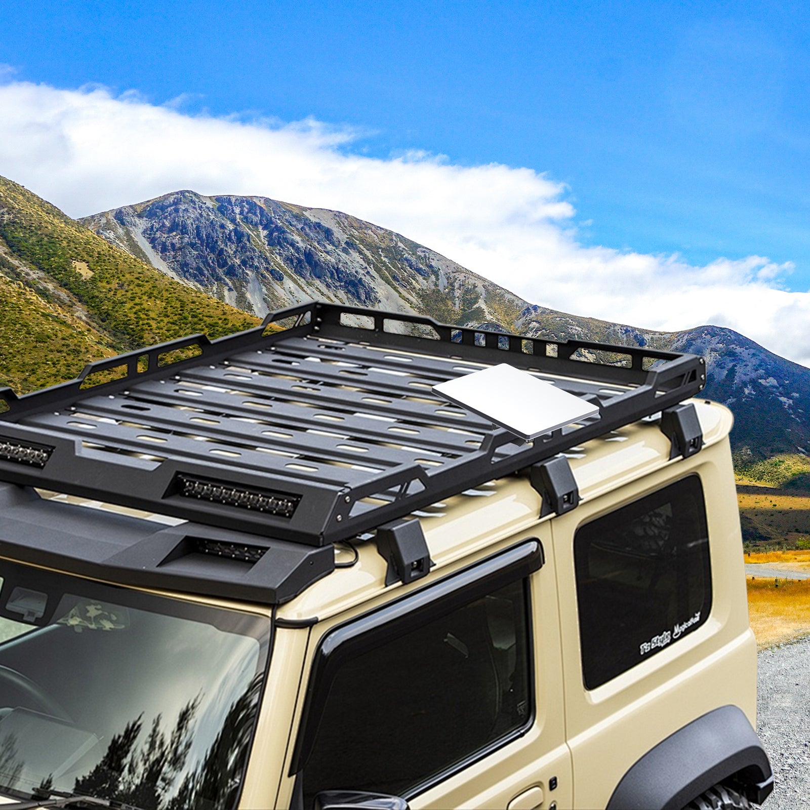 Starlink Mini Roof Rack Mobility Mount – Universal Clamp for Single Bar Racks
