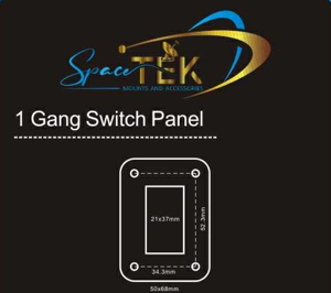 Starlink DC 3-Pole Rocker Switch – Blue LED with Mounting Plate Options (12V 20A / 24V 10A)