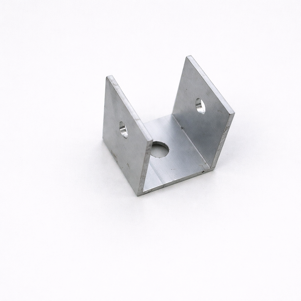 Metal U bracket used with Starlink Gen 3 tile roof mount kit