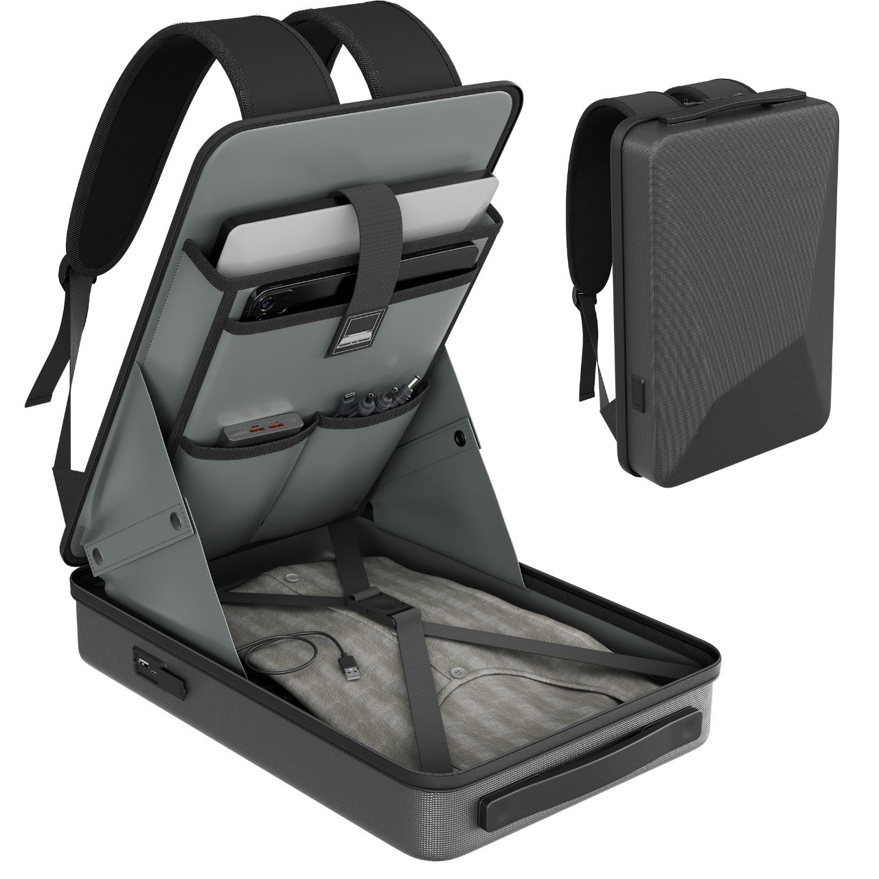 Durable Lightweight Backpack for Starlink Mini – Organised Storage with Foam Compartments