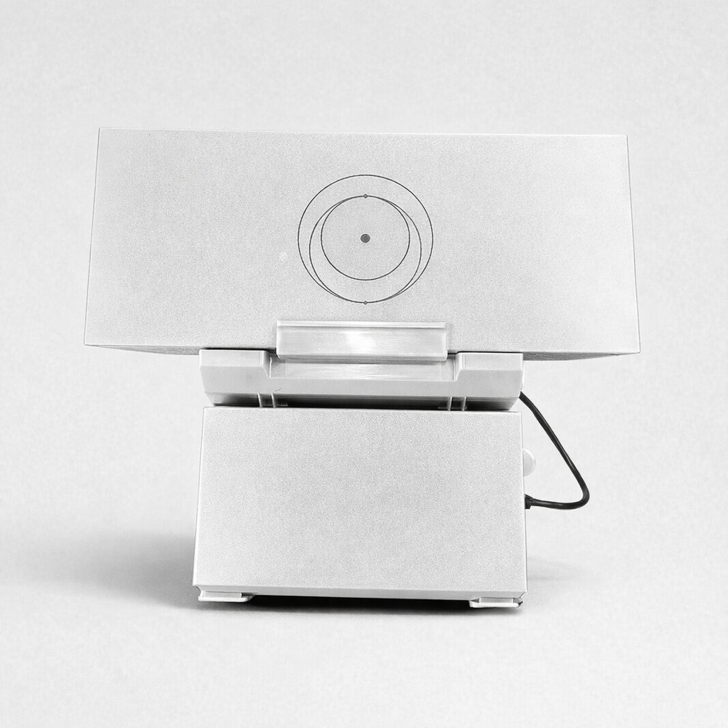 Gen 3 router wall mount holder with integrated power supply compartment, front view.