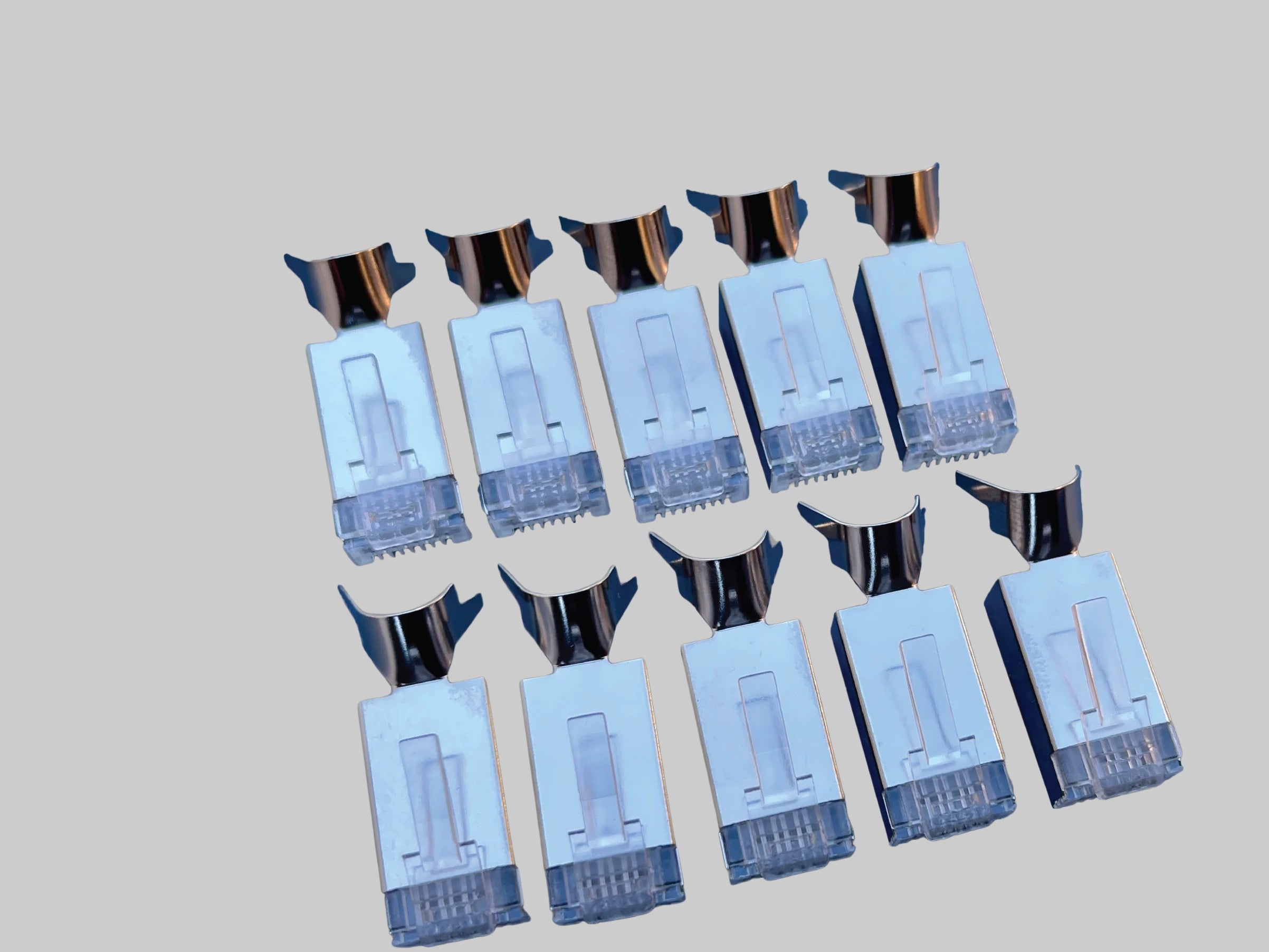 10 X CAT6A Shielded RJ45 Plugs - SpacTek Starlink Accessories Shop