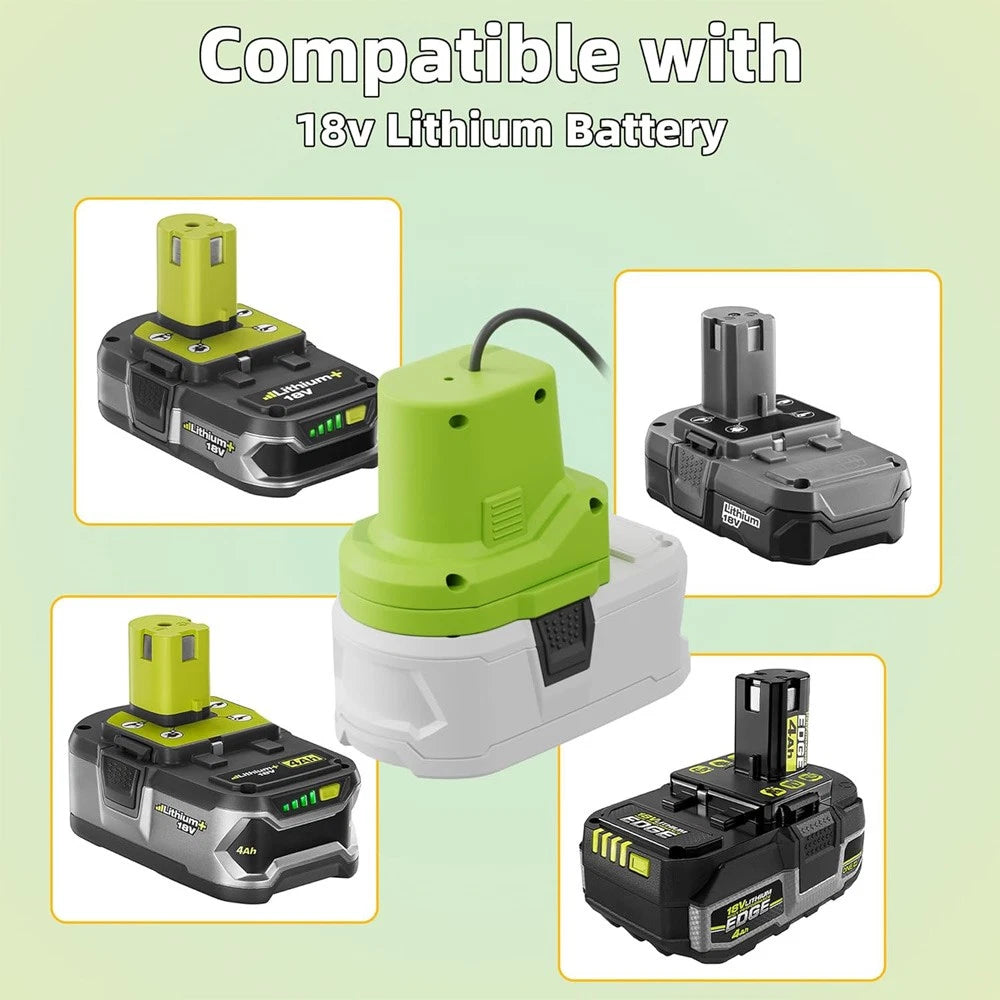 Starlink Mini Ryobi 18V Battery Adapter – Heavy Duty 14AWG Cable SpaceTek - Starlink Mounts & Accessories