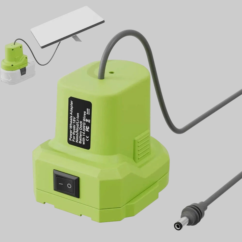 Starlink Mini Ryobi 18V Battery Adapter – Heavy Duty 14AWG Cable SpaceTek - Starlink Mounts & Accessories