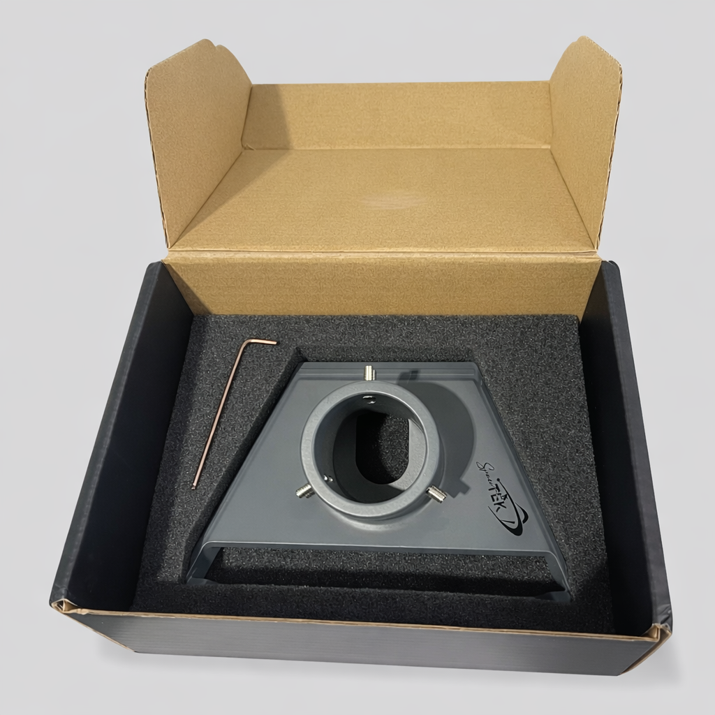 SpaceTEK Starlink Gen 3 aluminium pole adapter packaged in protective foam with included Allen key
