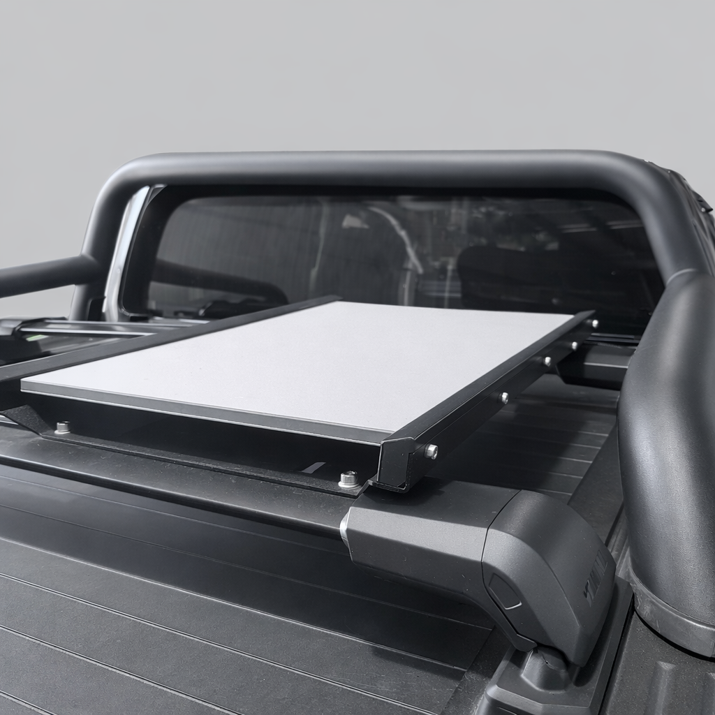 Starlink Gen 3 Motion Mount shown in a desert-ready vehicle rooftop setup. Designed for extreme environments with reliable mobile internet needs