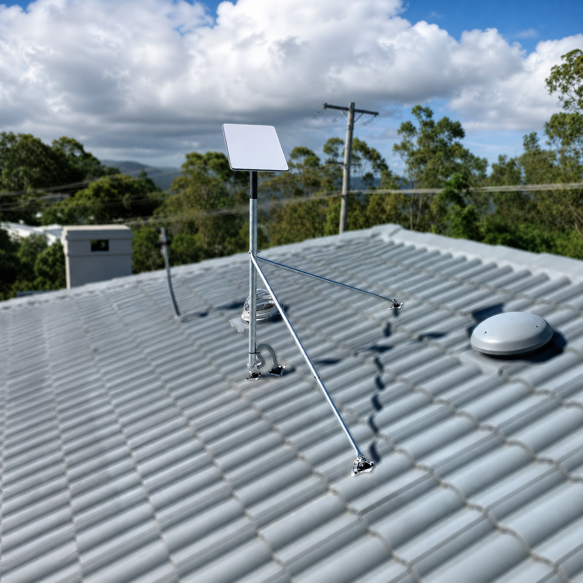 Tile Roof - Starlink Mount Roof Kit for Dishy - Rectangle Gen 2 SpaceTek