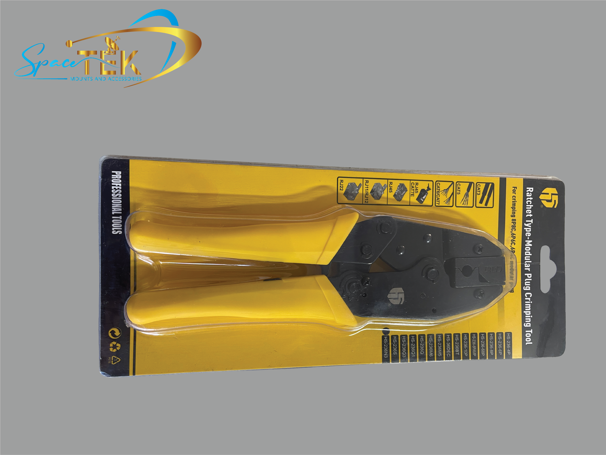 RJ45 Crimping Tool with 5 X Shielded Plug's