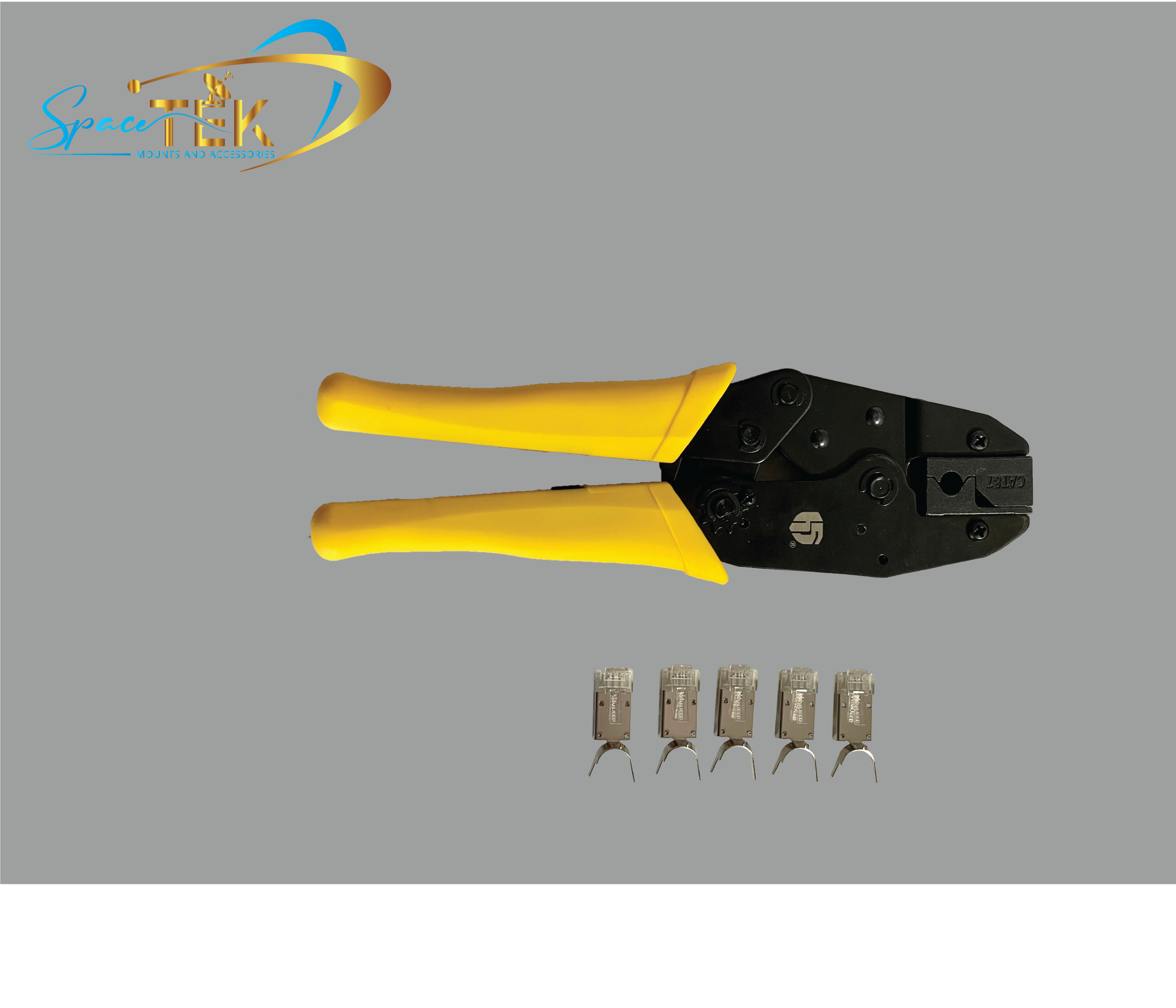RJ45 Crimping Tool with 5 X Shielded Plug's