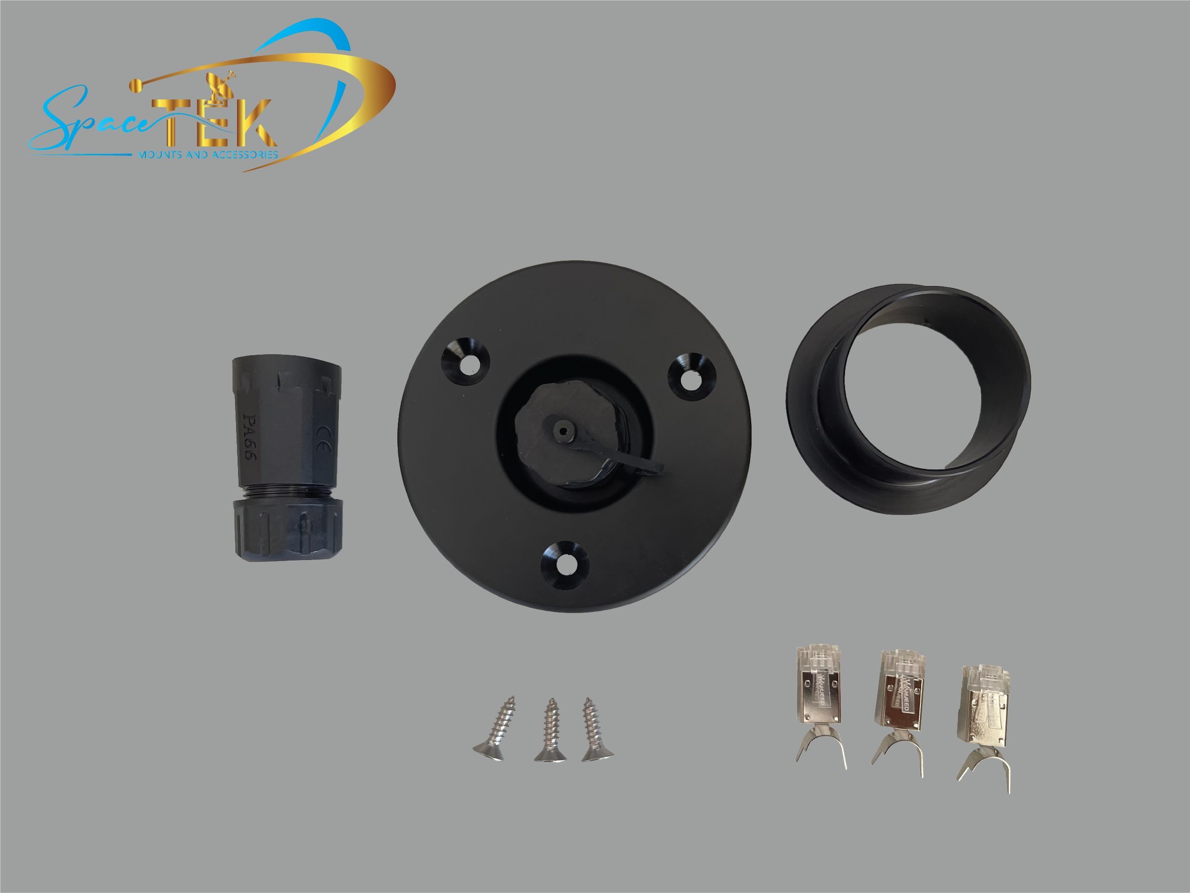 Caravan RV - RJ45 Recessed Data Socket for Starlink With Backing Plate