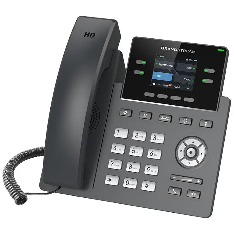 GRP2612W - 4 LINES 2 SIP ACCOUNTS 2.4 IN SCVRN COLOUR WIFI - Starlink Compatible VoIP Phone Alloys