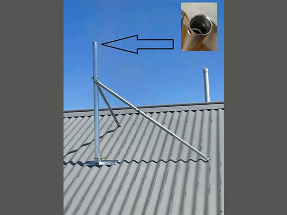 Tin Roof - Starlink Mount Roof Kit for Dishy - Round Dish Gen 1