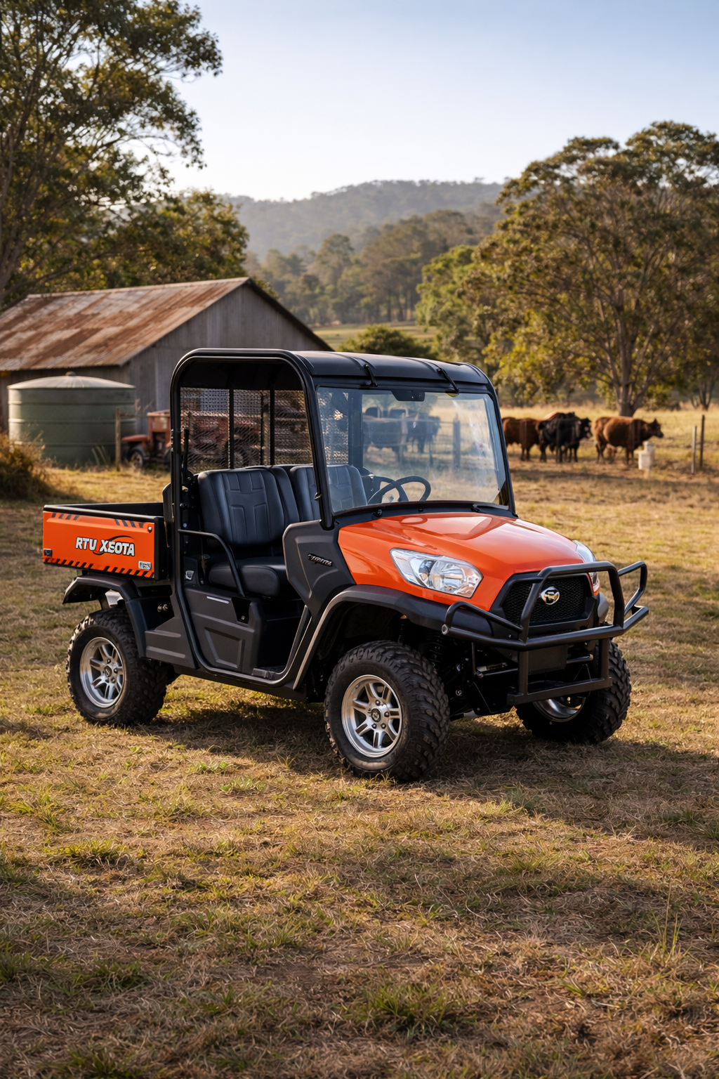 photo of a UTV on a rural australian property