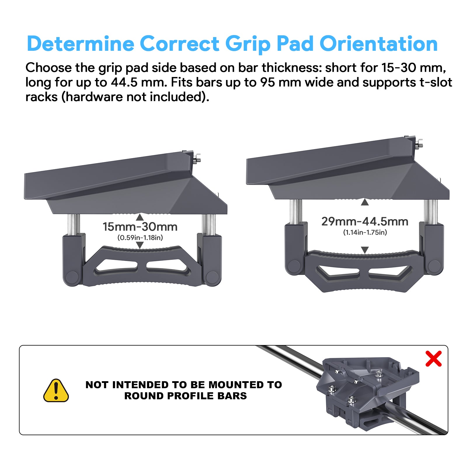 Starlink Gen 3 Roof Rack Mobility Mount – Heavy-Duty Adjustable Clamp for Flat & Aero Bars