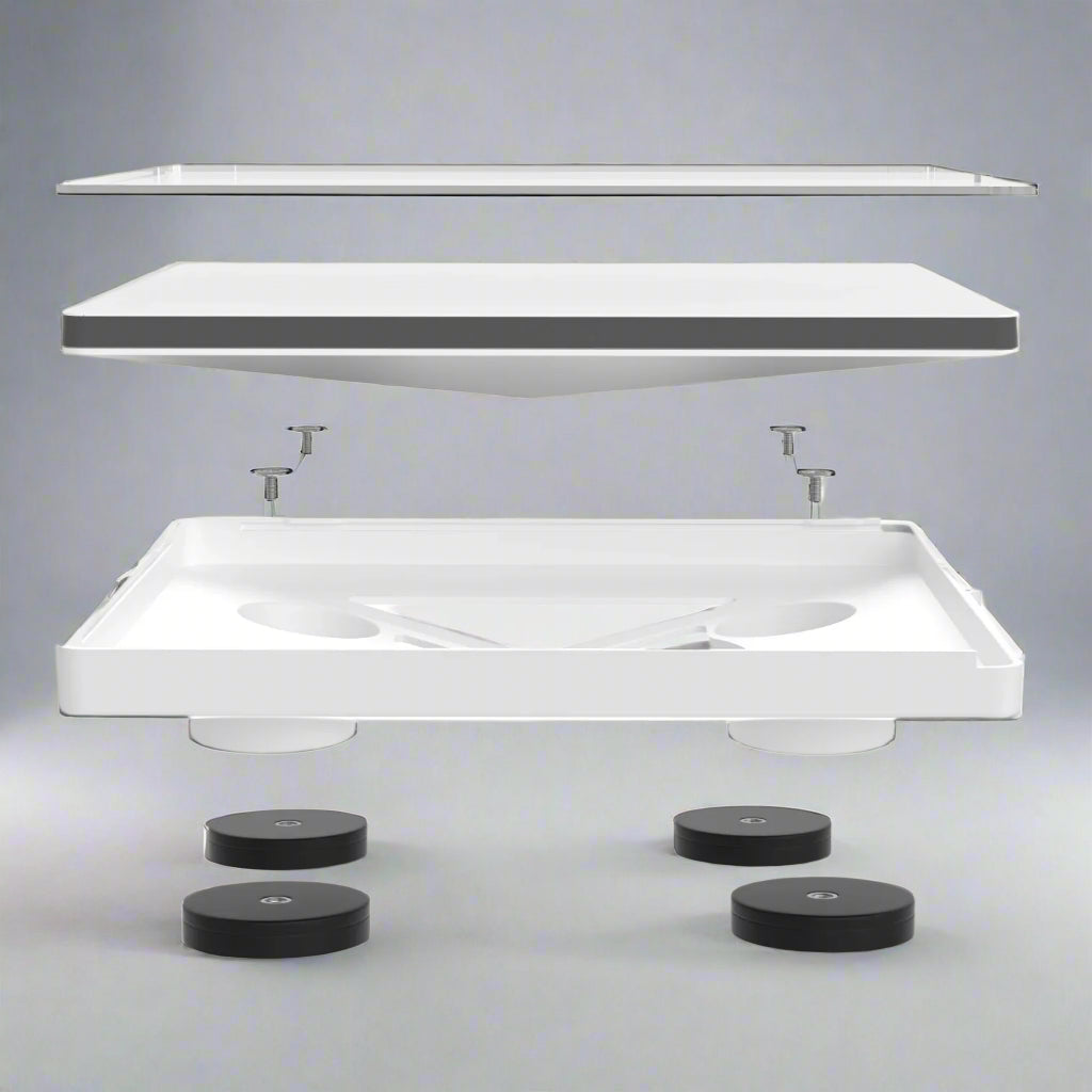 Budget Magnetic Case Mount for Starlink Mini – UV Stable Plastic (Black or White)