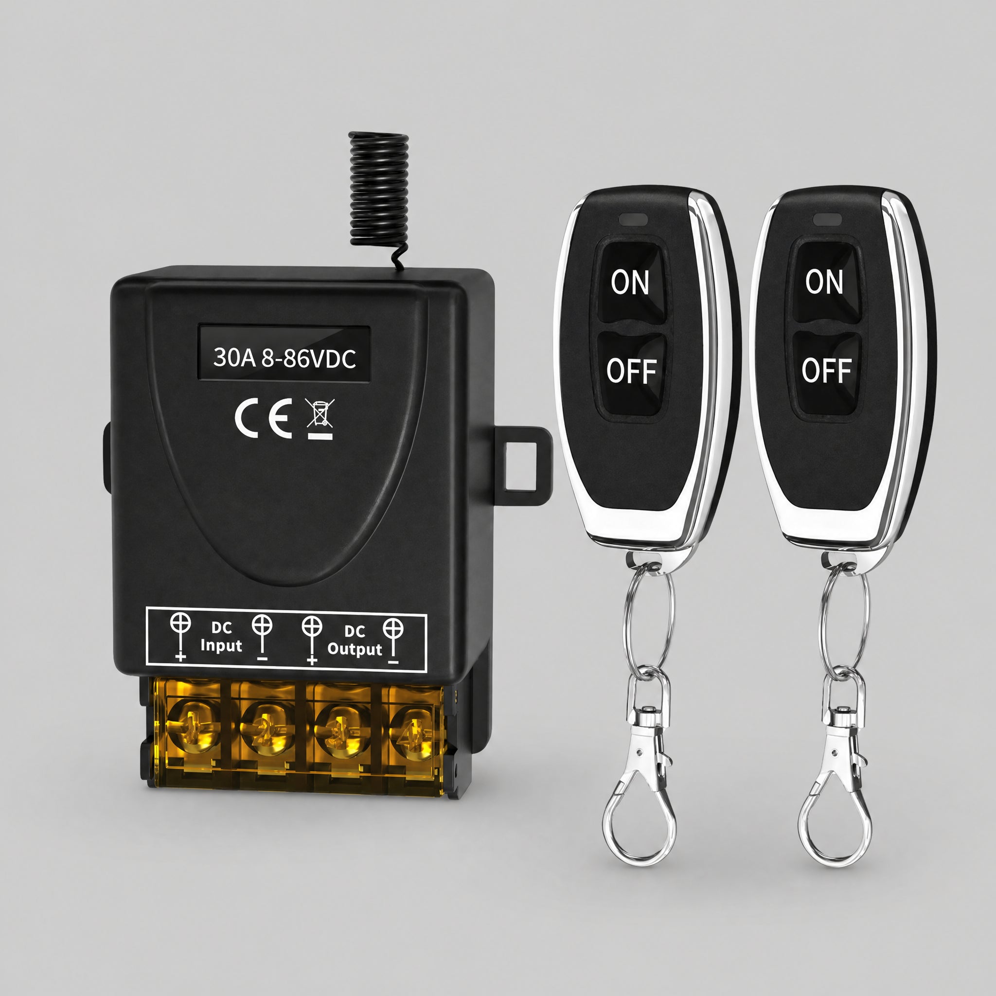 12V Remote Control Relay 30Amp (8-86VDC) SpaceTek