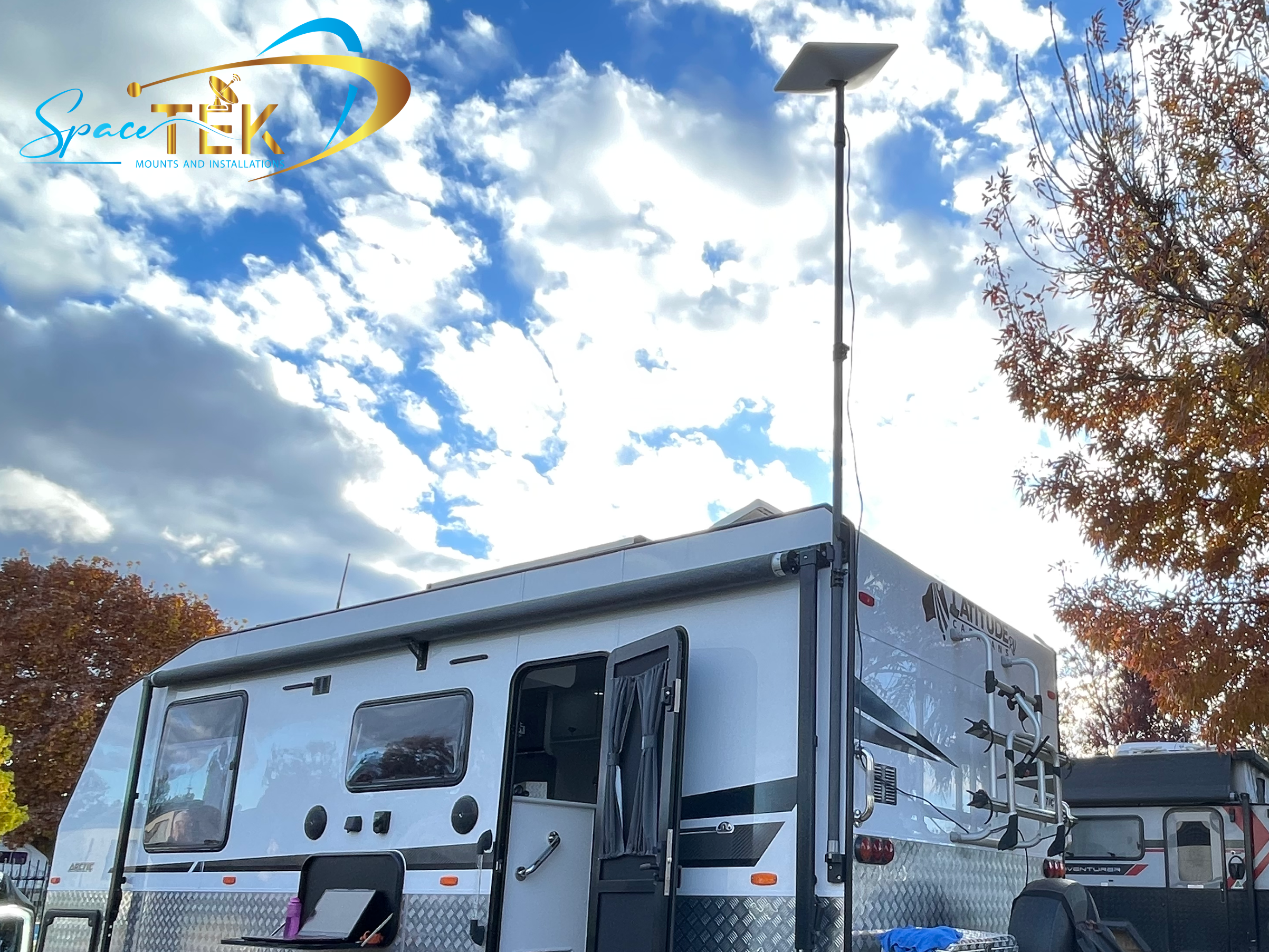 Carbon Fibre Telescopic RV Mount for Starlink Gen 2