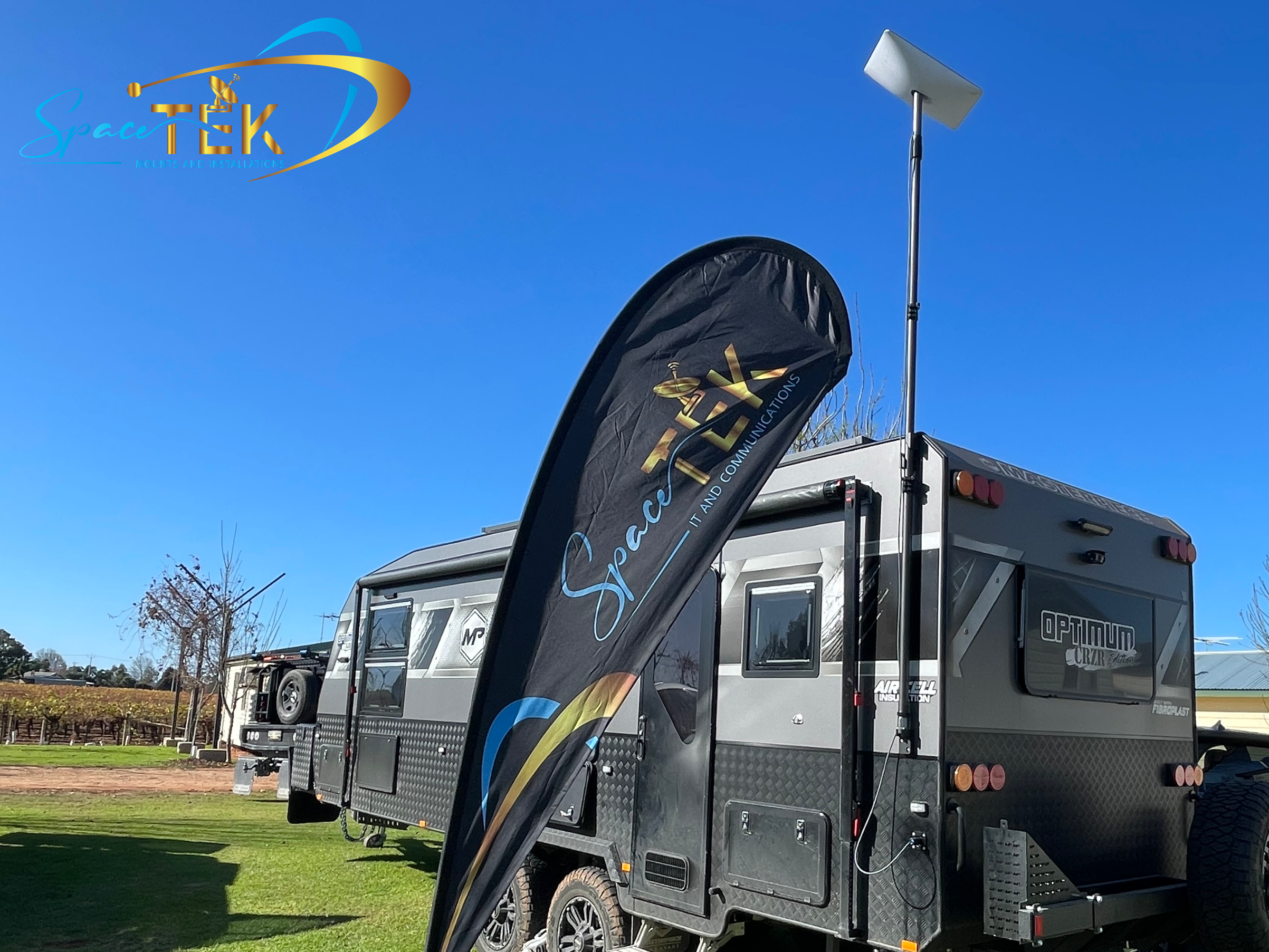 Carbon Fibre Telescopic RV Mount for Starlink Gen 2