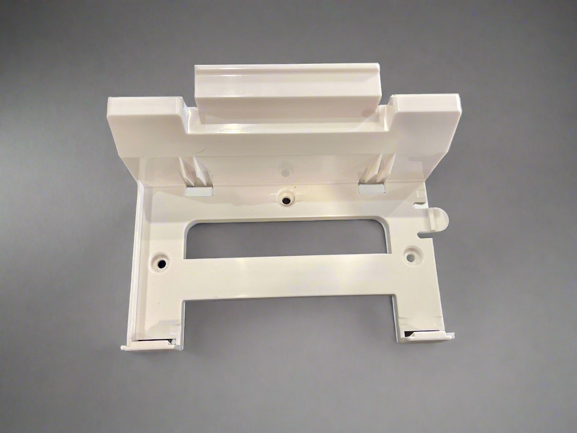 Moulded plastic wall mount holder for Starlink Gen 3 router & 56V power supply – white all-in-one design