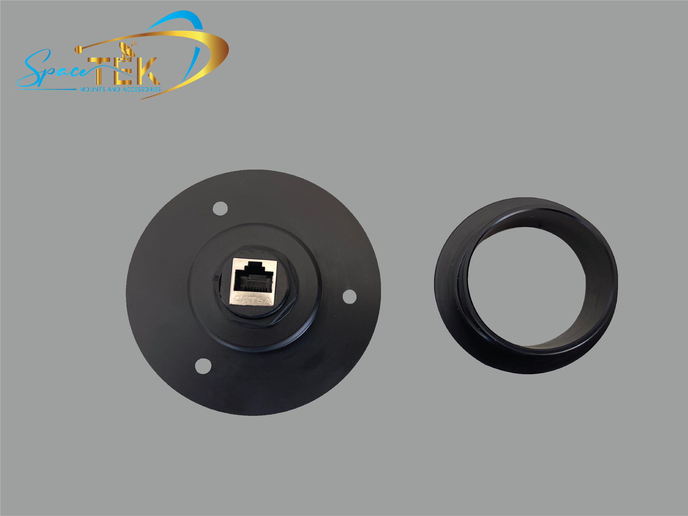 Caravan RV - Gen 3 RJ45 Recessed Data Socket for Starlink (WITH Backing Plate)