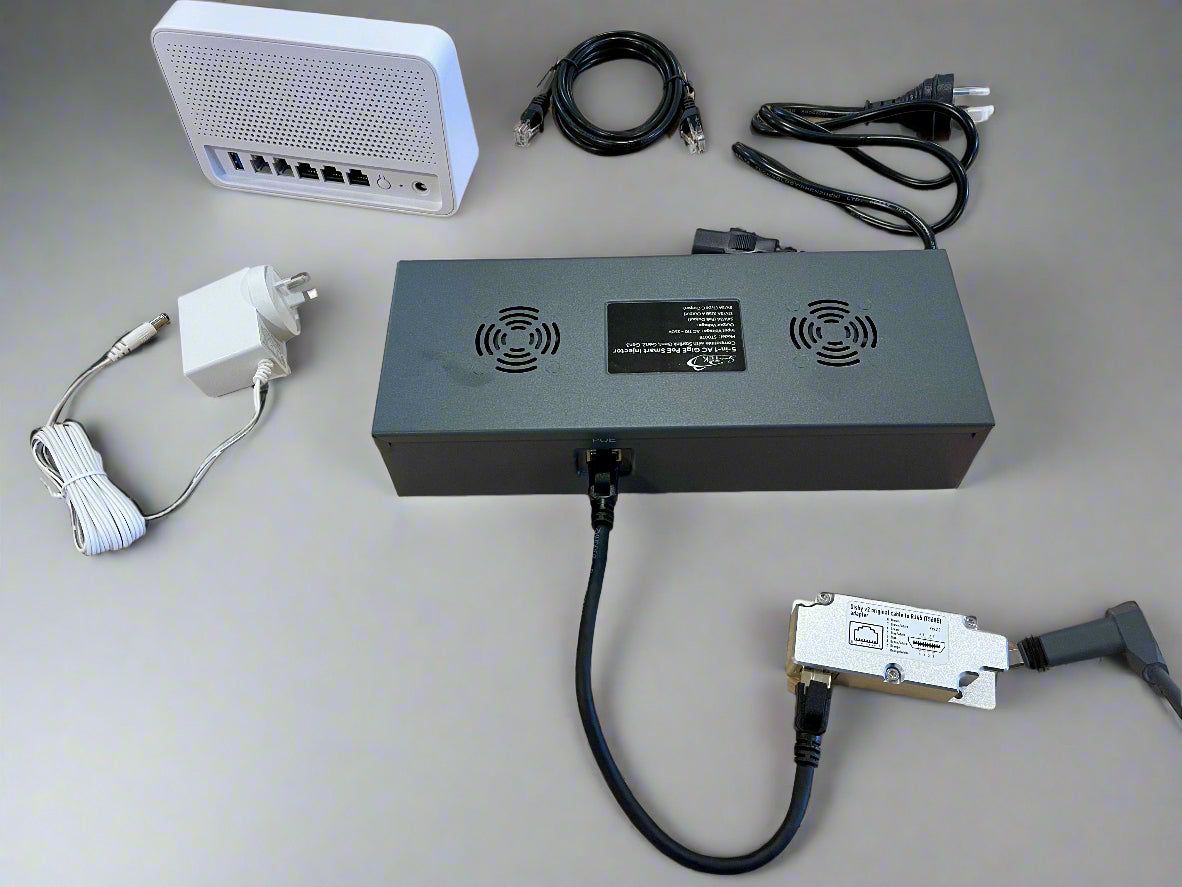 SpaceTek Universal Replacement 110-240V AC Power Supply with Integrated Starlink PoE Injector – Supports Gen 1, Gen 2 & Gen 3 Terminals (54V Output)