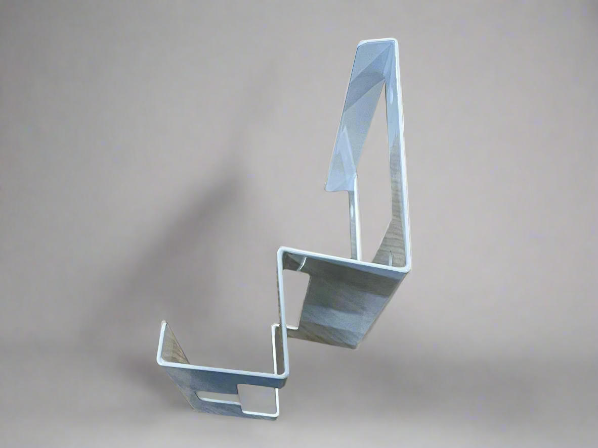 Powder-coated metal wall mount holder for Starlink Gen 3 router & 56V power supply – white finish