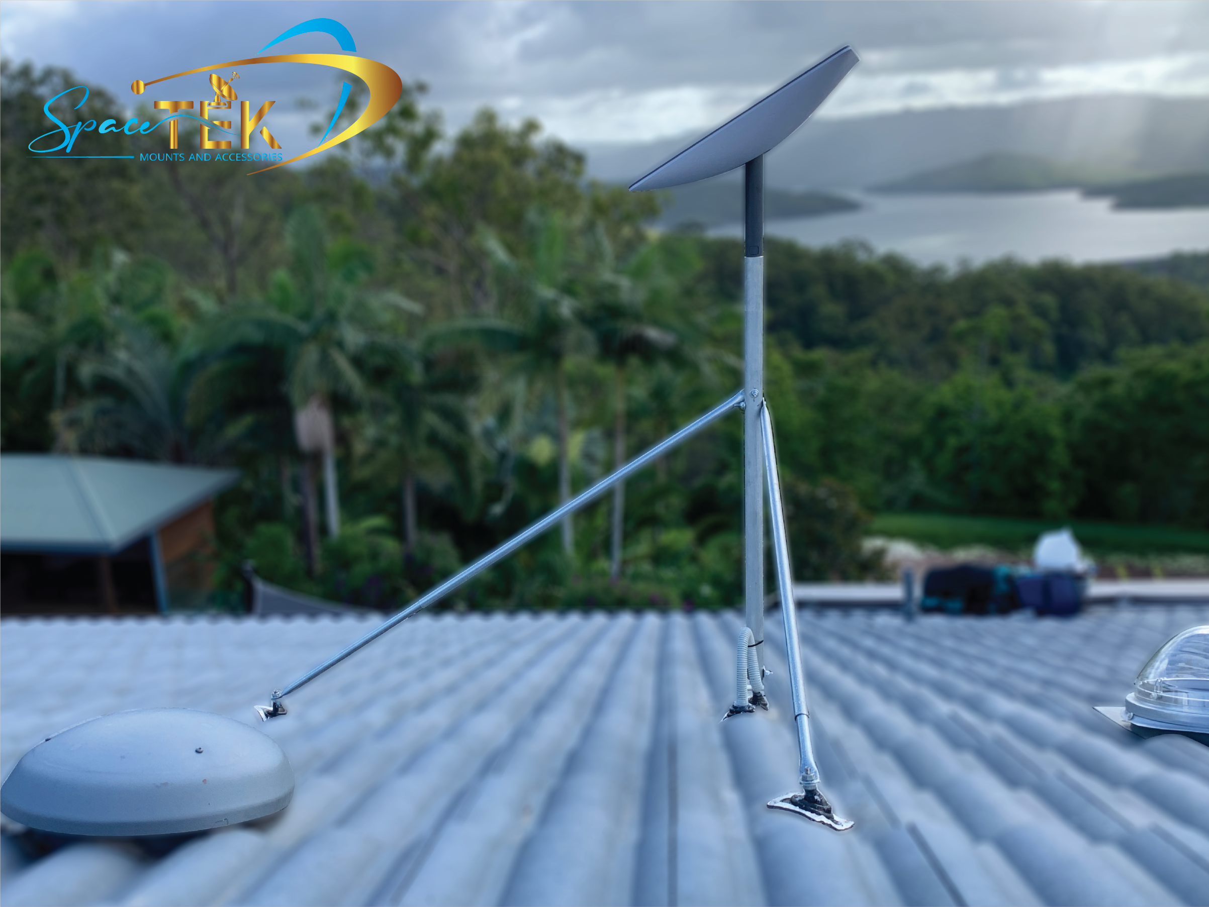 Tile Roof - Starlink Mount Roof Kit for Dishy - Rectangle Gen 2