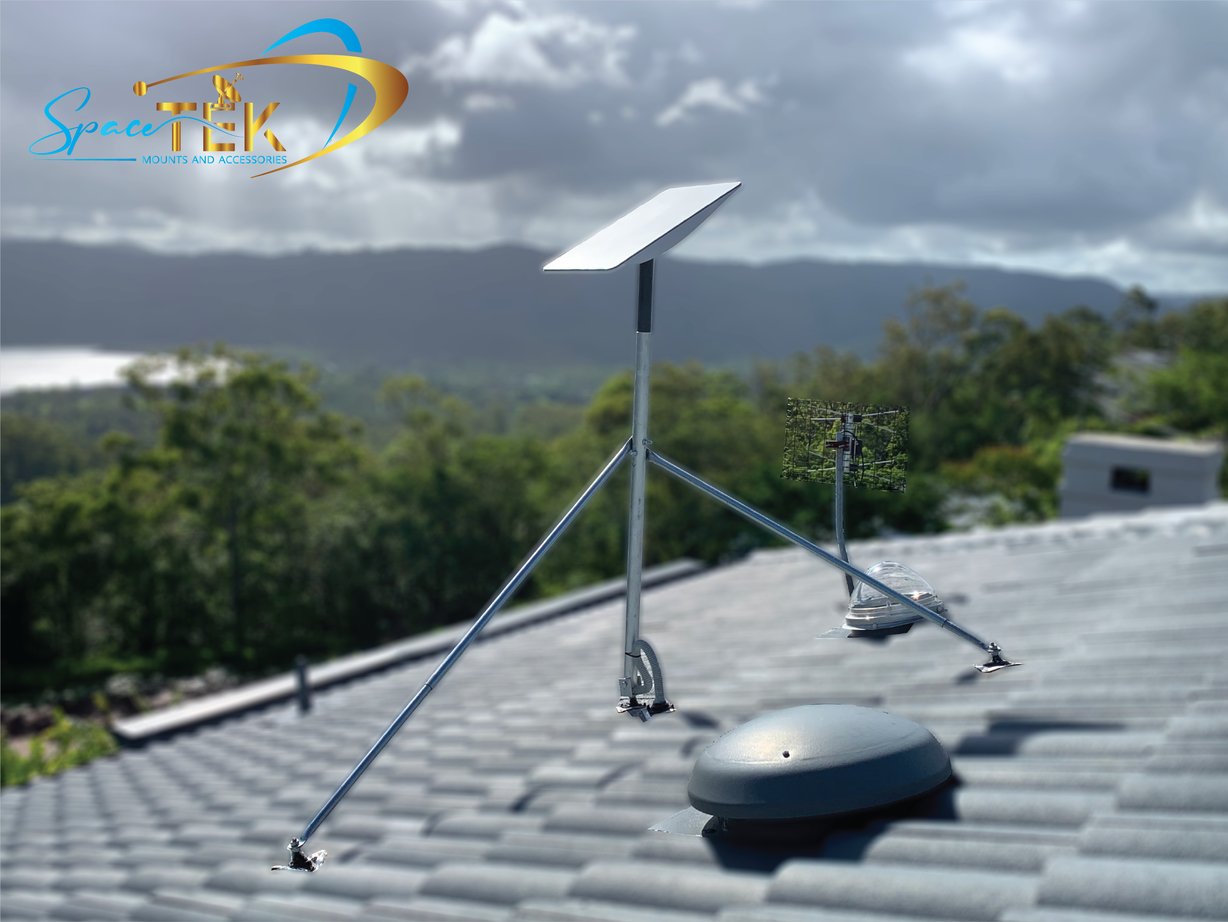 Tile Roof - Starlink Mount Roof Kit for Dishy - Rectangle Gen 2