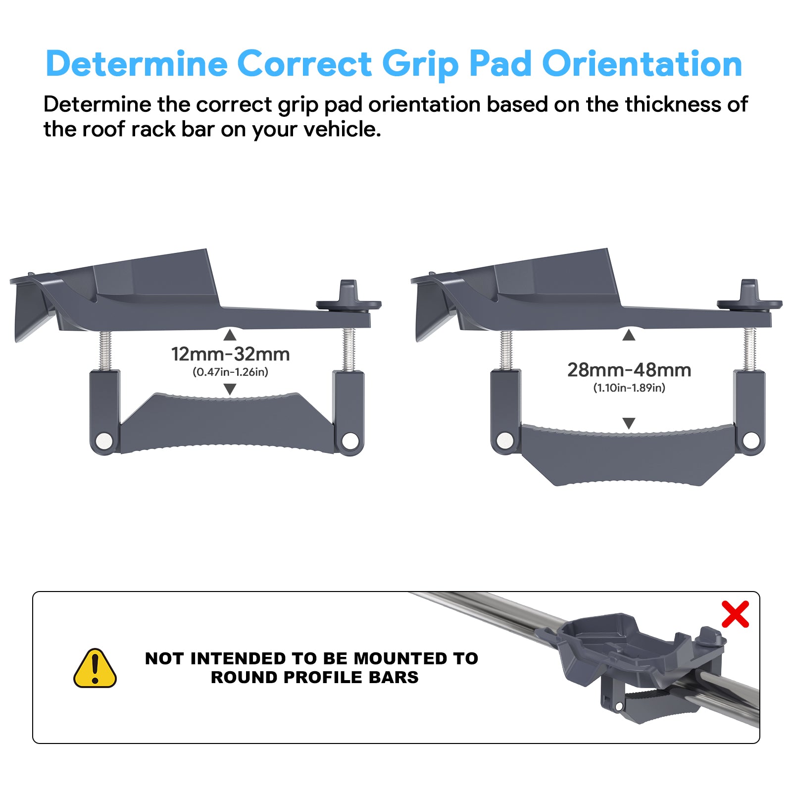 Starlink Mini Roof Rack Mobility Mount – Universal Clamp for Single Bar Racks