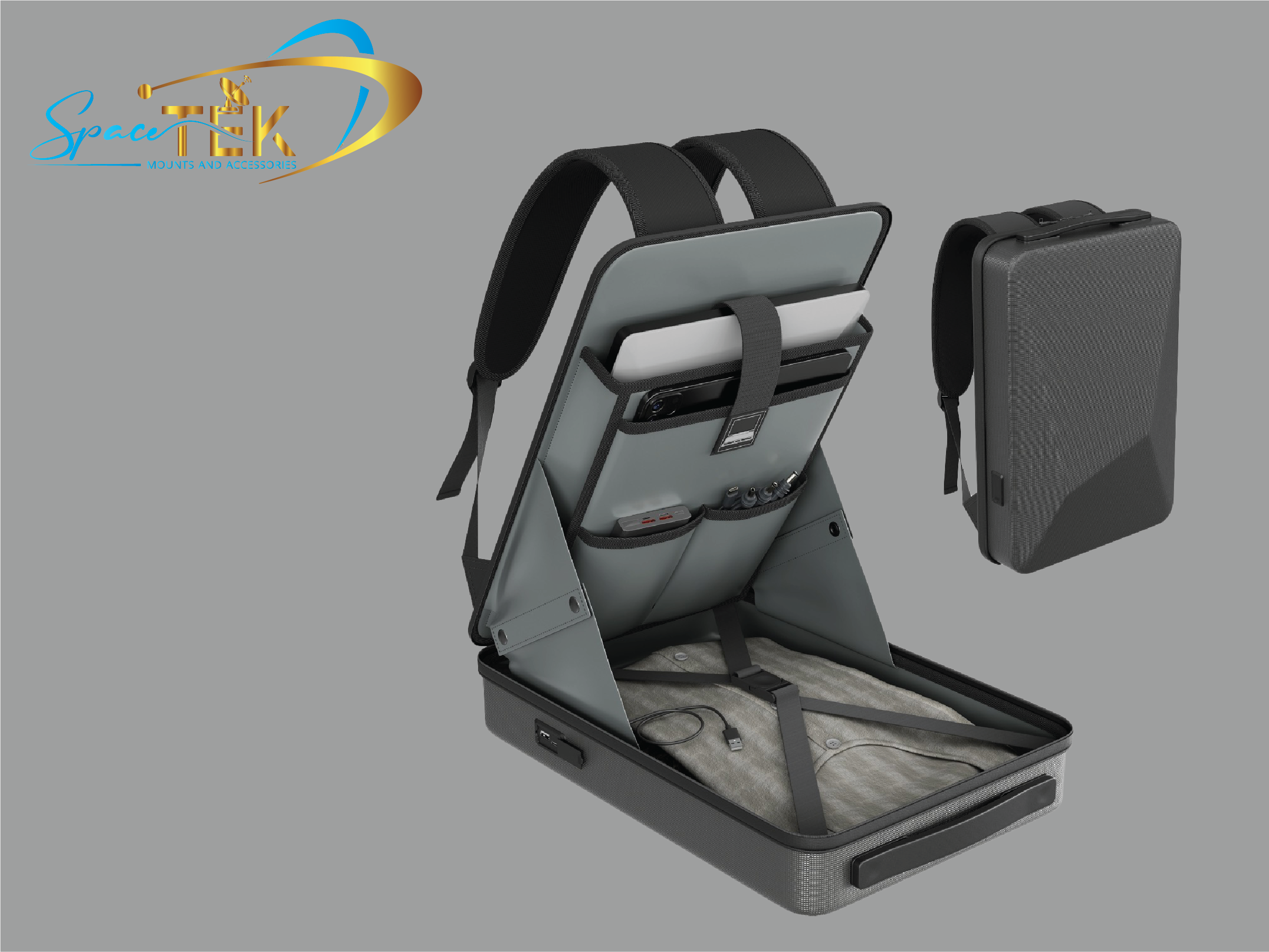 Durable Lightweight Backpack for Starlink Mini – Organised Storage with Foam Compartments