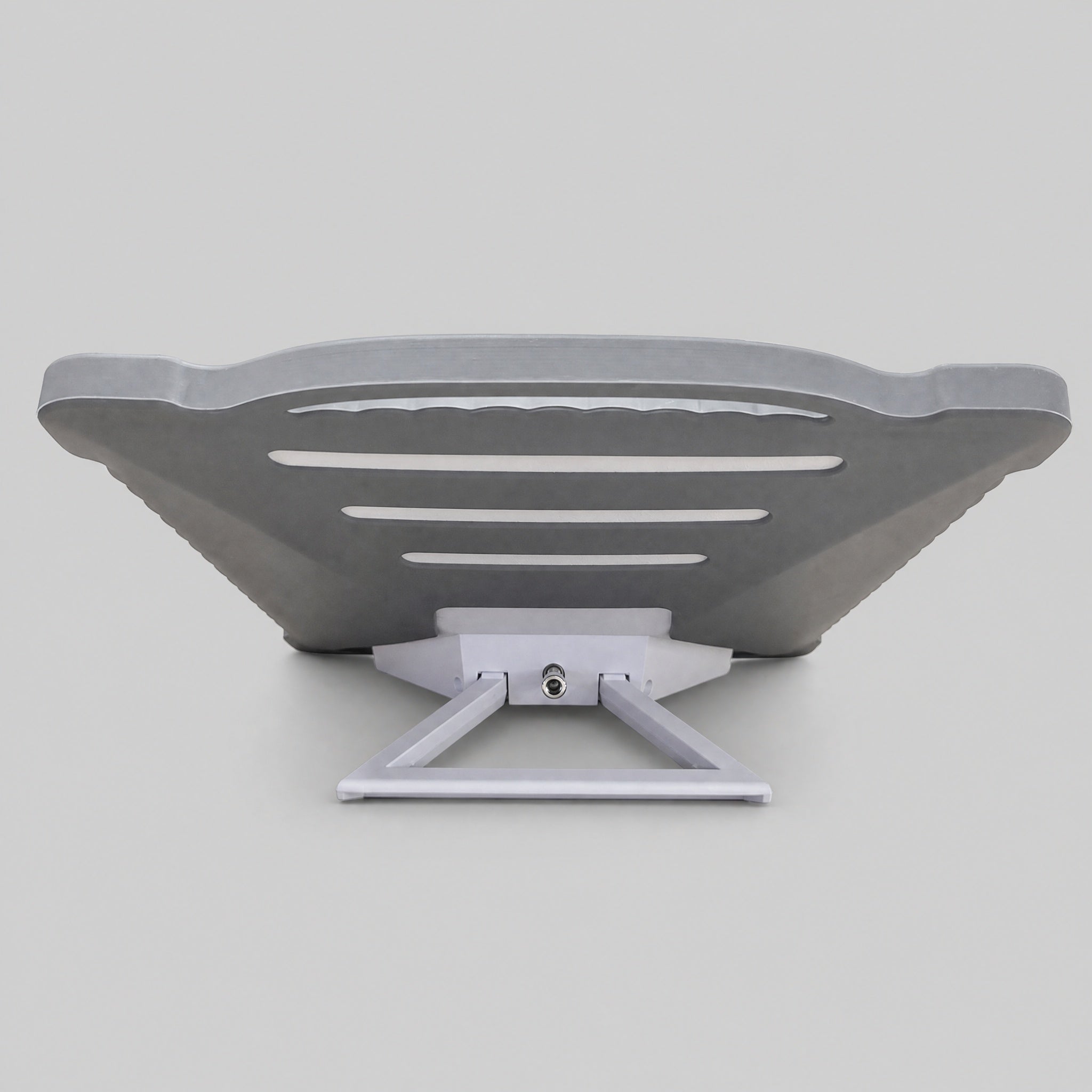 Grey silicone protective cover fitted to Starlink Mini with carry handles for impact protection and portability.
