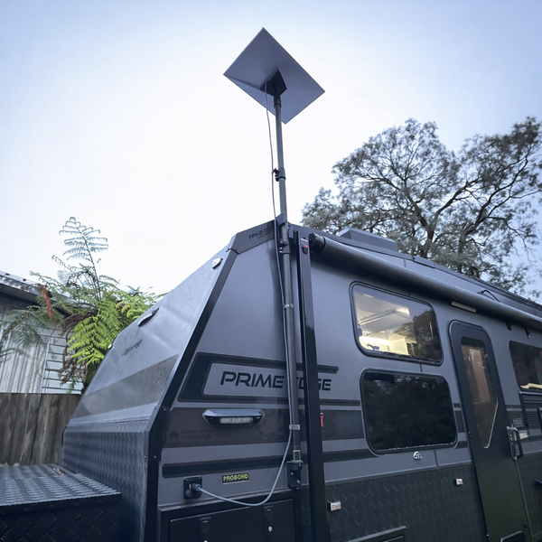 Telescopic Pole Mount Kit for Starlink - RVs, Caravans & Recreational Vehicles Telescopic Pole Mount Kit for Starlink - RVs, Caravans & Recreational Vehicles
