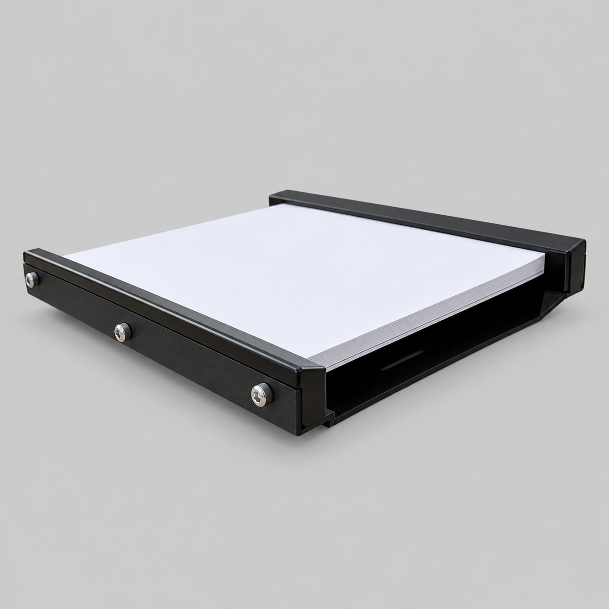 Starlink Mini in-motion vehicle mount with low-profile powder-coated aluminium tray and dish fitted