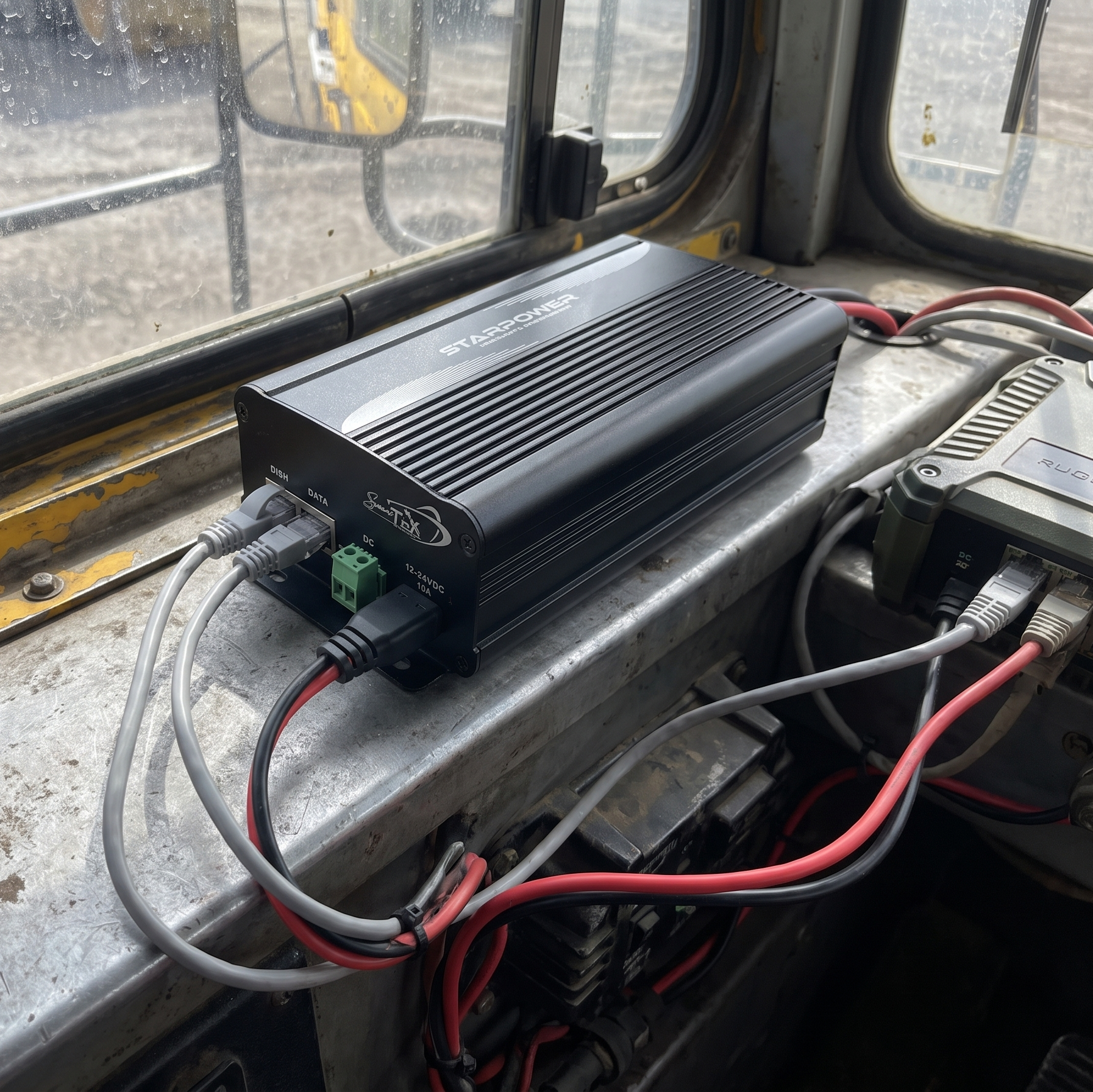 Starlink Replacement Power Supply and Router for Rugged installed 12v and 24v router replacement installed in industrial cab