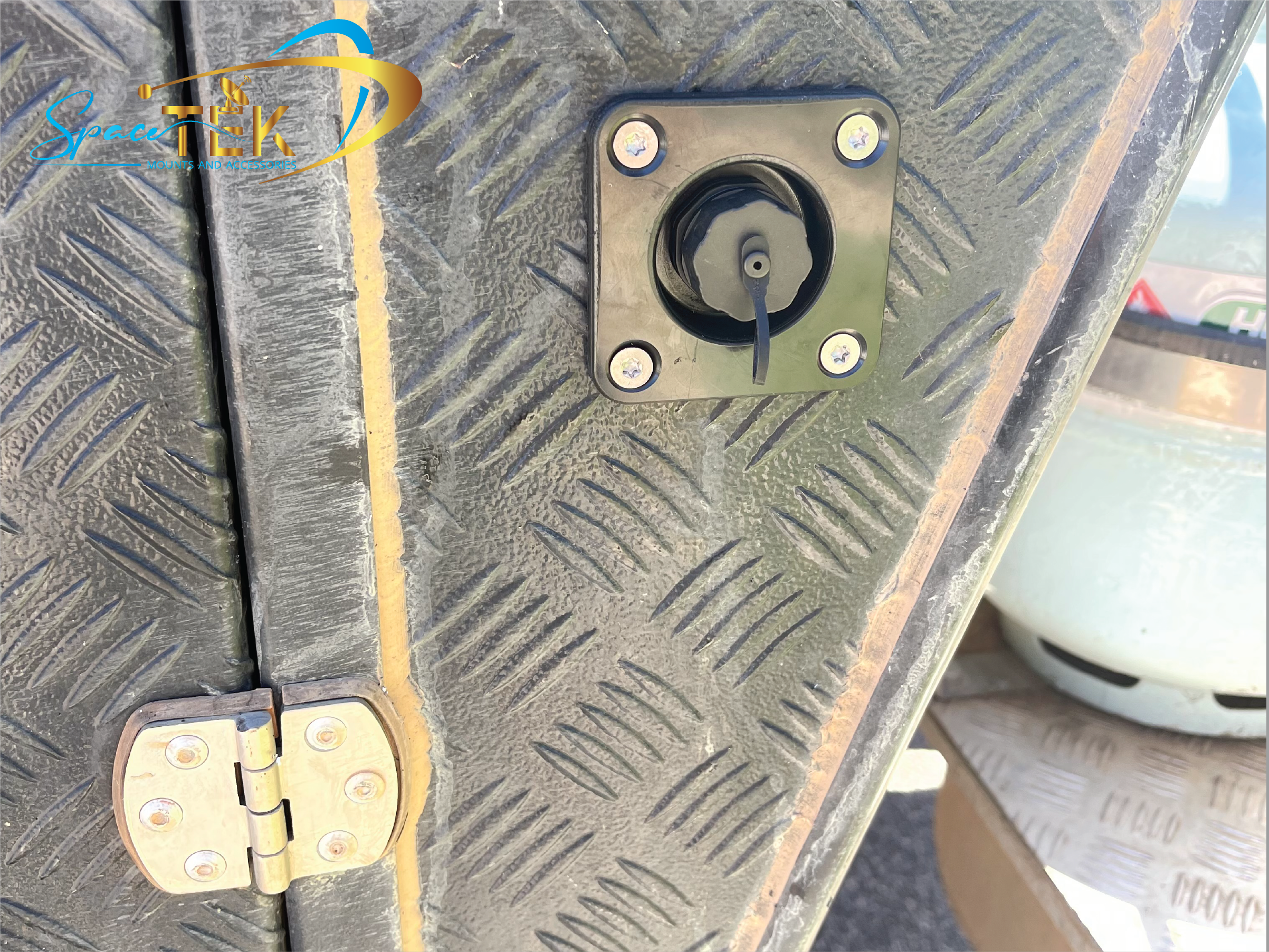 Caravan RV - RJ45 Recessed Data Socket for Starlink With Backing Plate